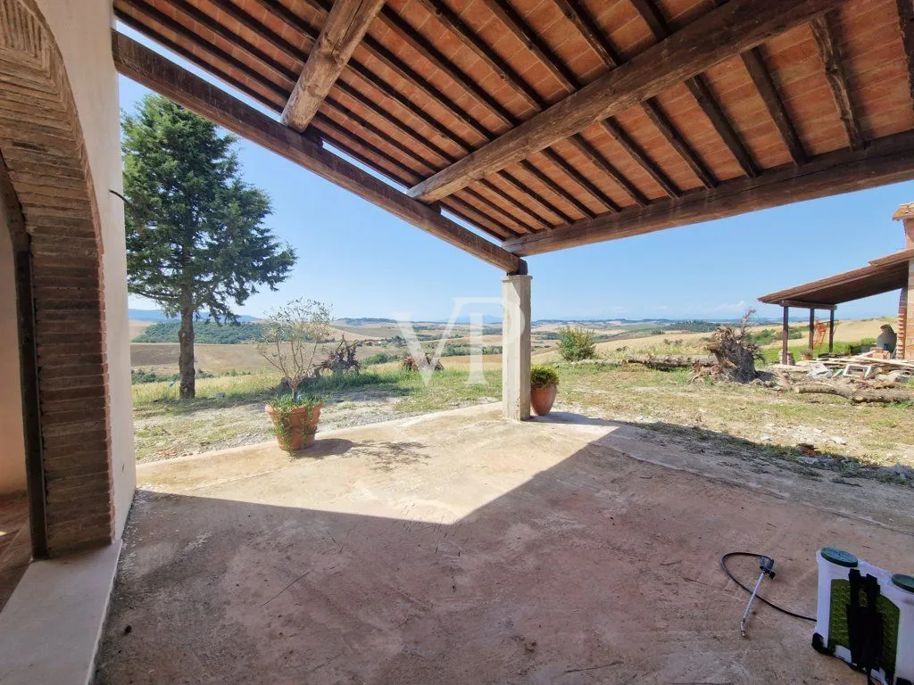 Bauernhaus mit Panoramablick in Lajatico