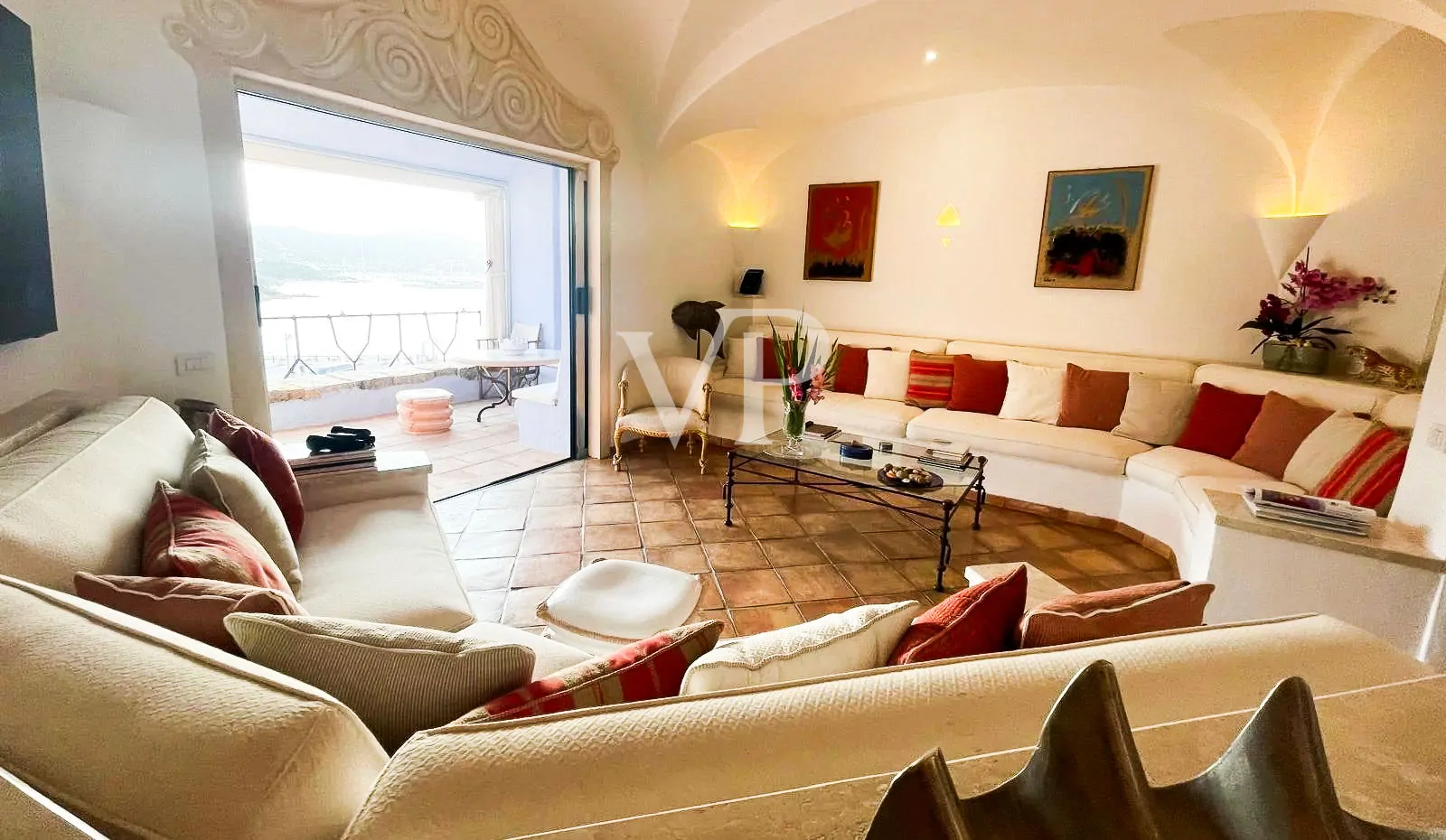 Luxuswohnung im Hafenbüro in der ersten Reihe an der alten Pore von Porto Cervo