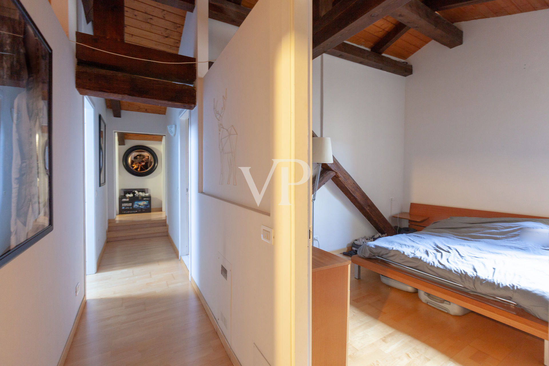 Wonderful attic in historic building in the center of Bologna