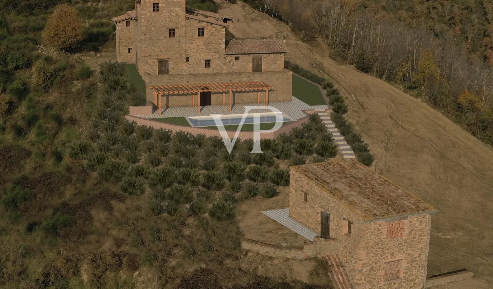 Bauernhaus mit Scheune - Gaiole in Chianti