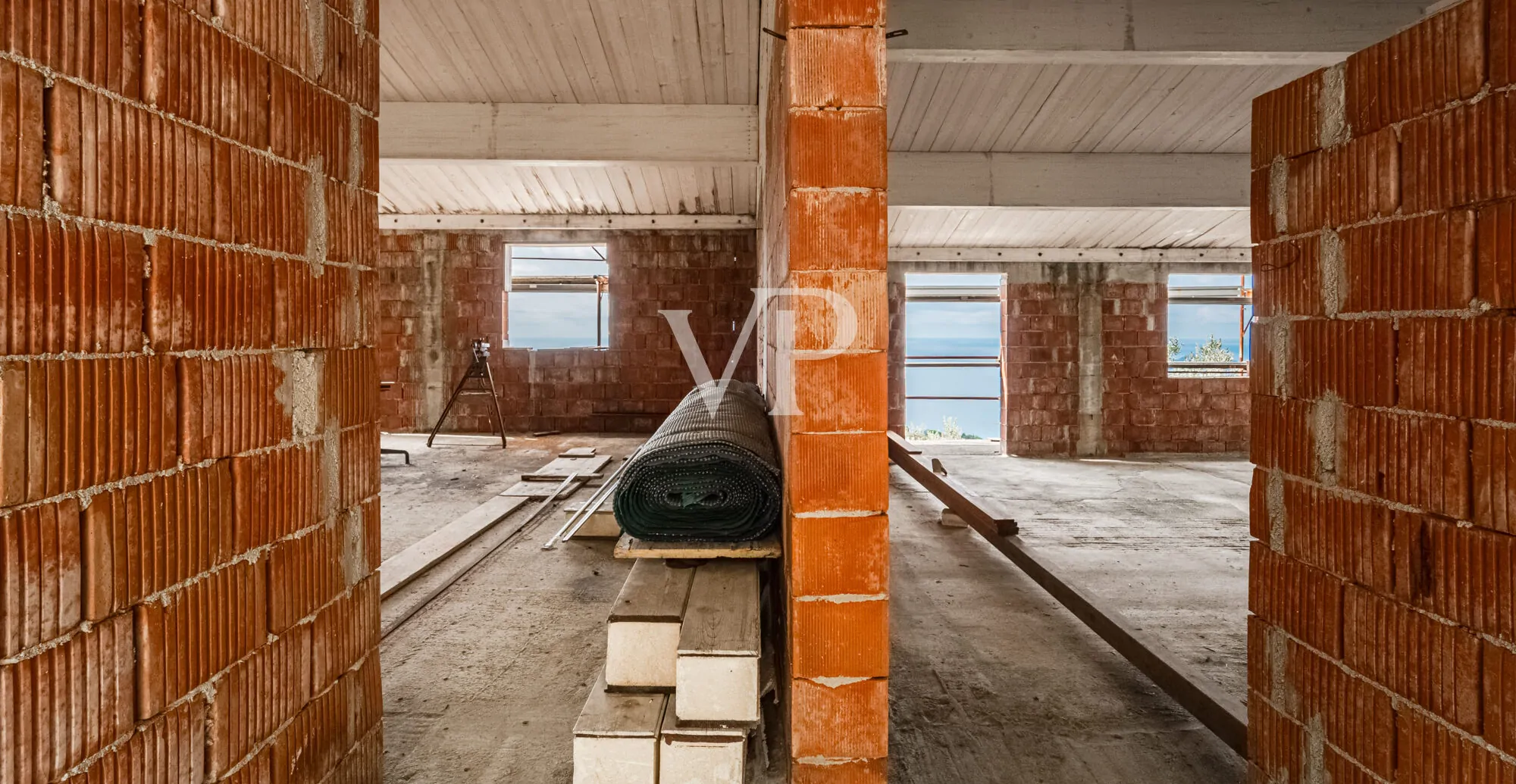 Im Bau befindliche Doppelhaushälfte mit atemberaubender Aussicht