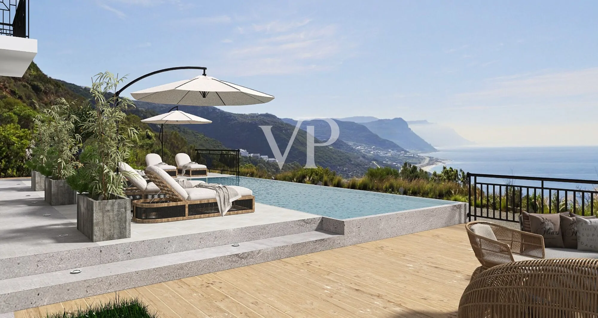 Im Bau befindliche Doppelhaushälfte mit atemberaubender Aussicht