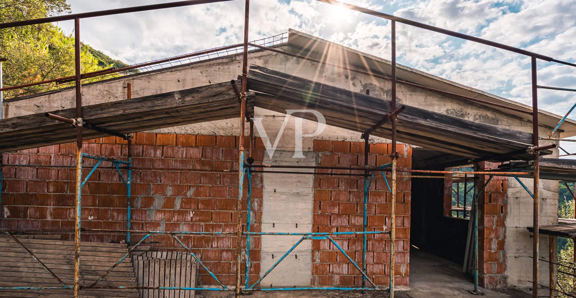 Im Bau befindliche Doppelhaushälfte mit atemberaubender Aussicht