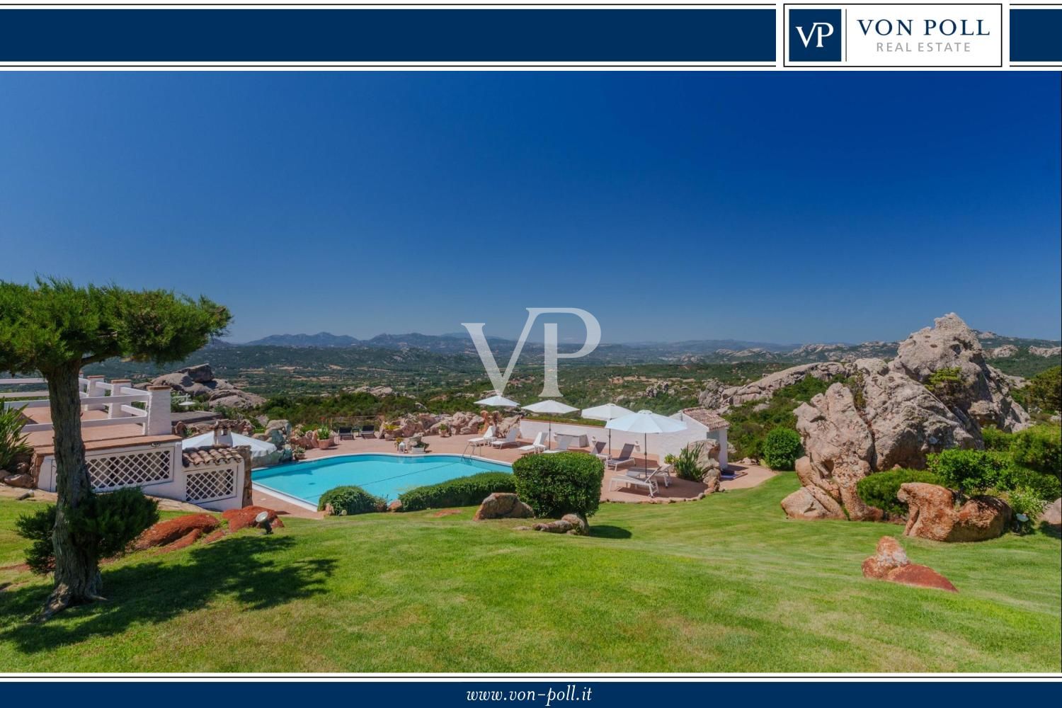 Einzigartige Villa mit Dependance und atemberaubendem Meerblick - nur 10 Minuten vom Porto Cervo entfernt