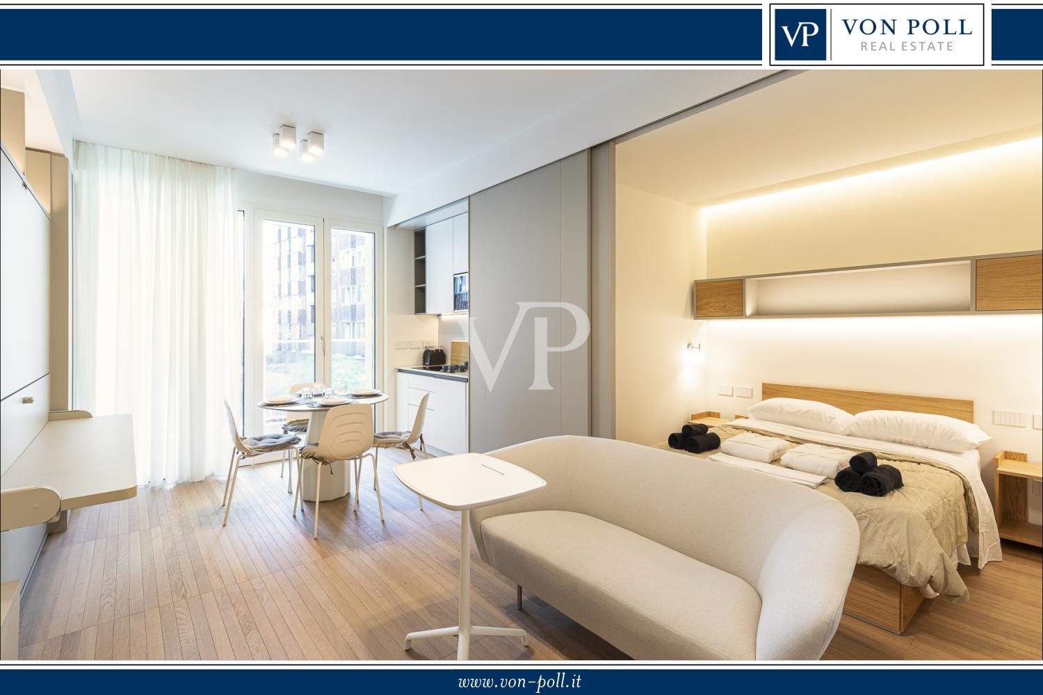 Raffinierte 2-Zimmer-Wohnung im 2. Stock in Torre Milano ex novo 2022