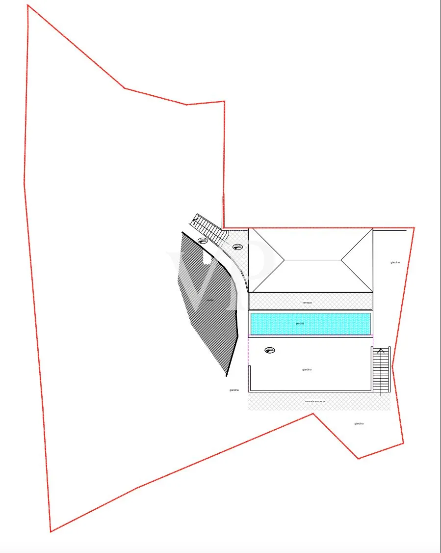 Terreno edificabile con progetto approvato di villa e fantastica vista sul mare di Cala di Volpe