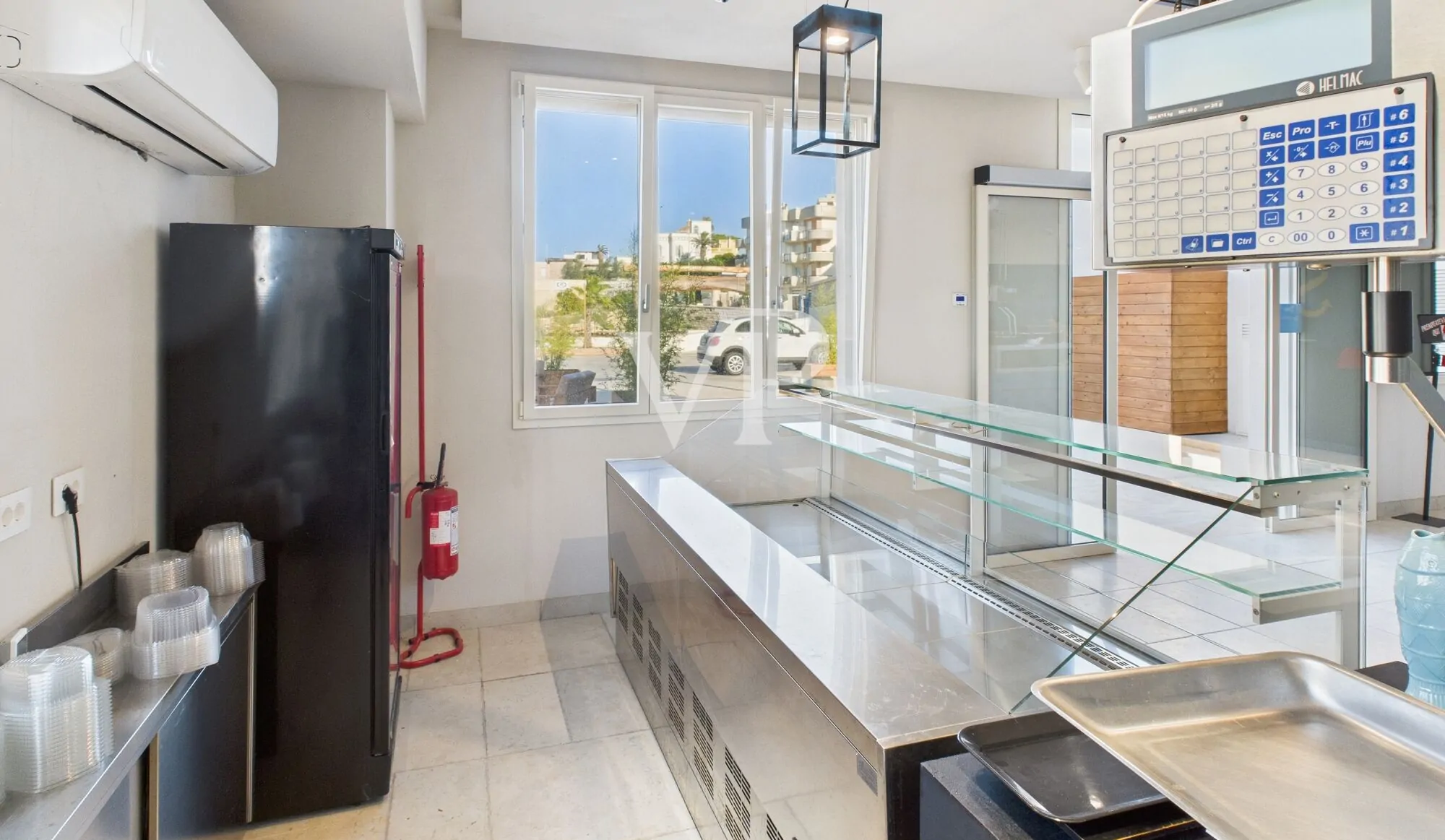 banco attrezzato per pescheria