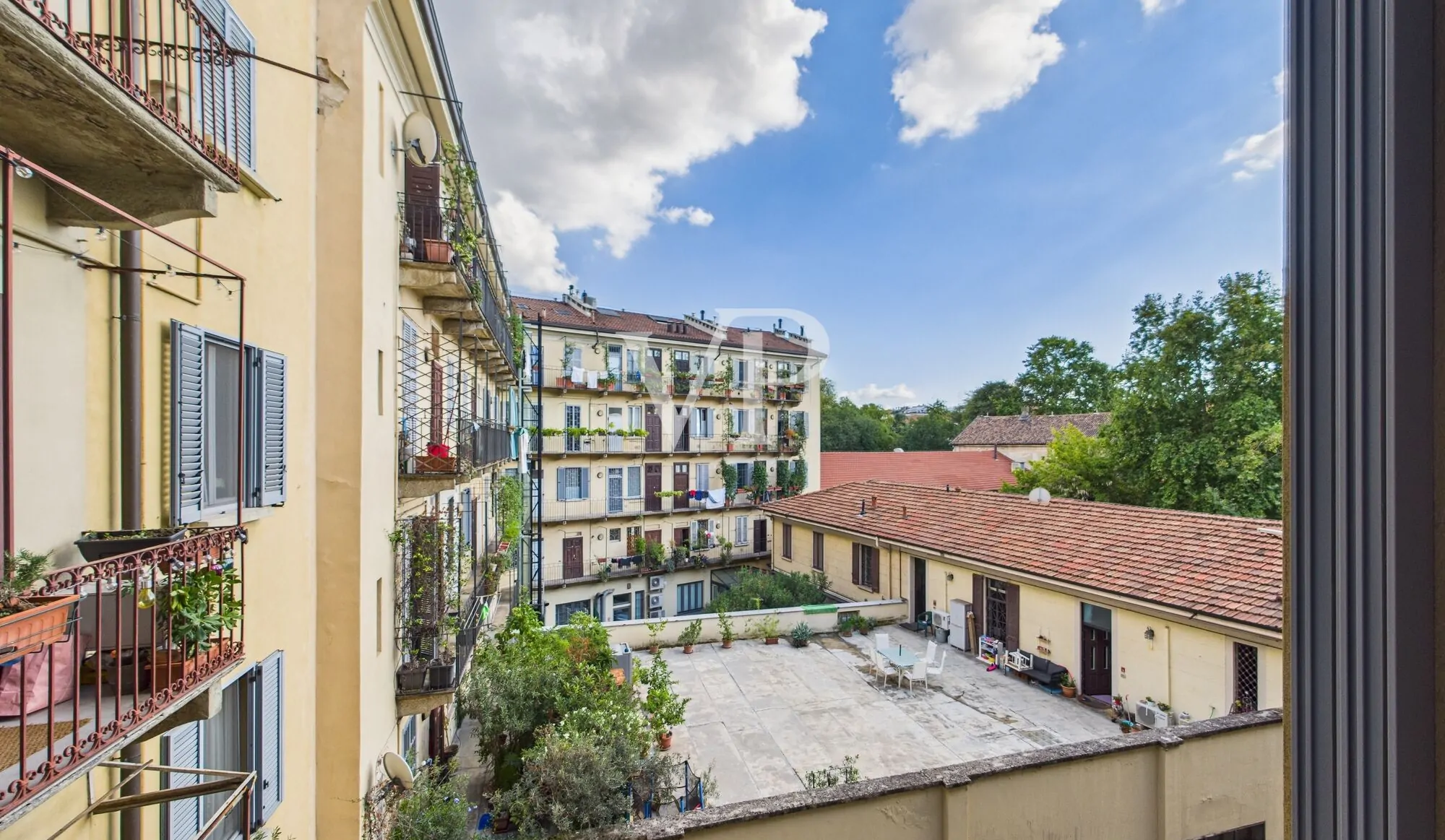 Vista interna dal disimpegno