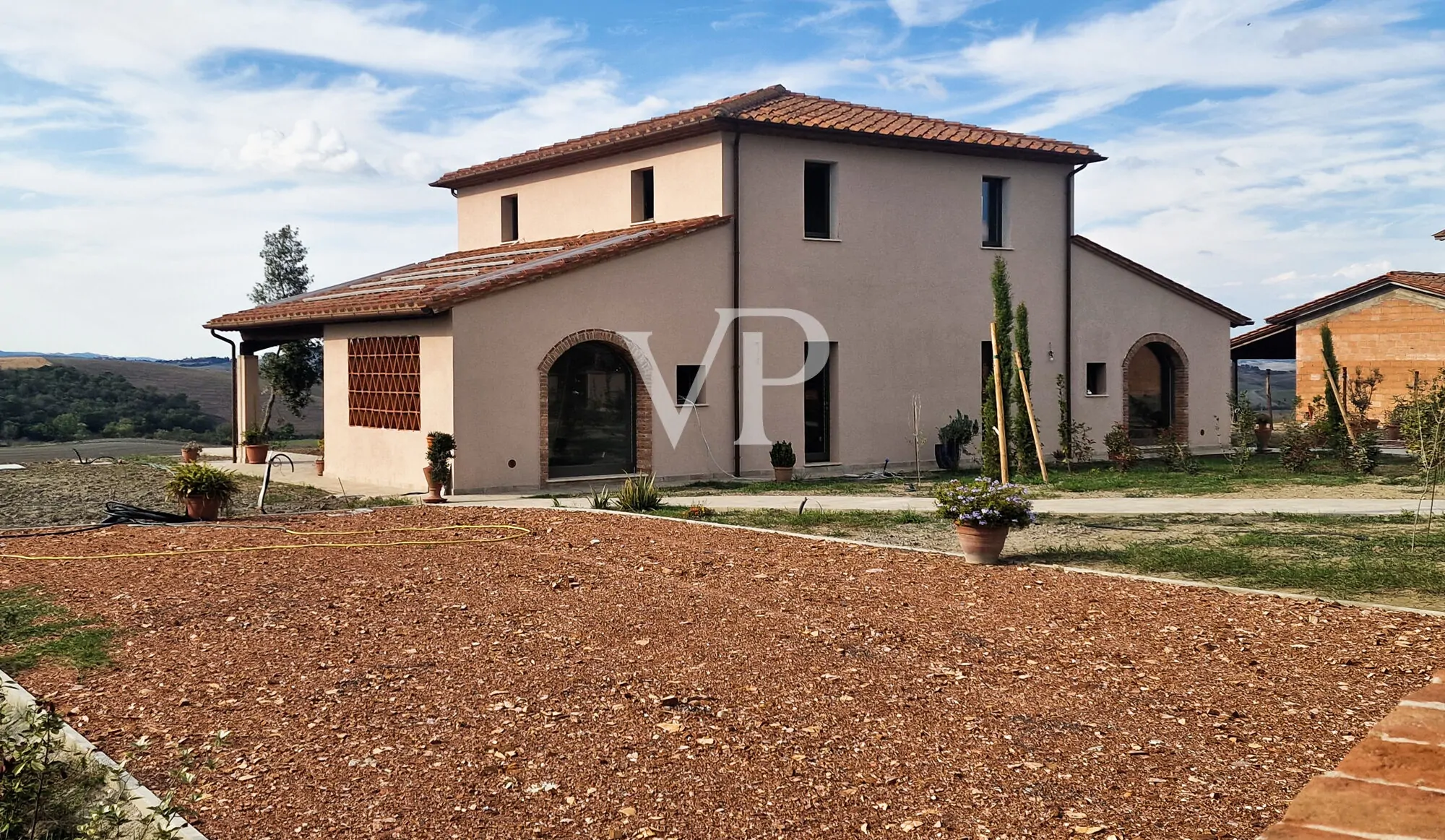 Masía panorámica en Lajatico