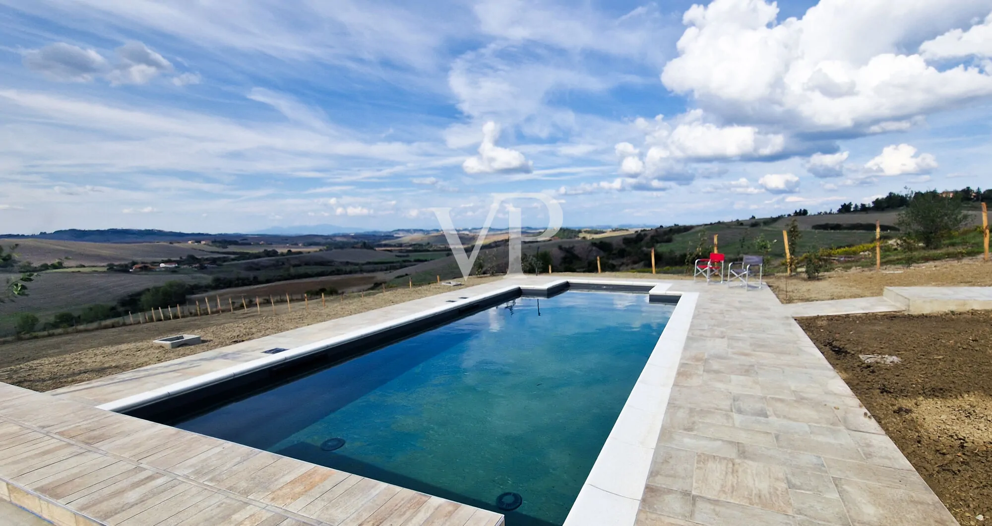 Masía panorámica en Lajatico