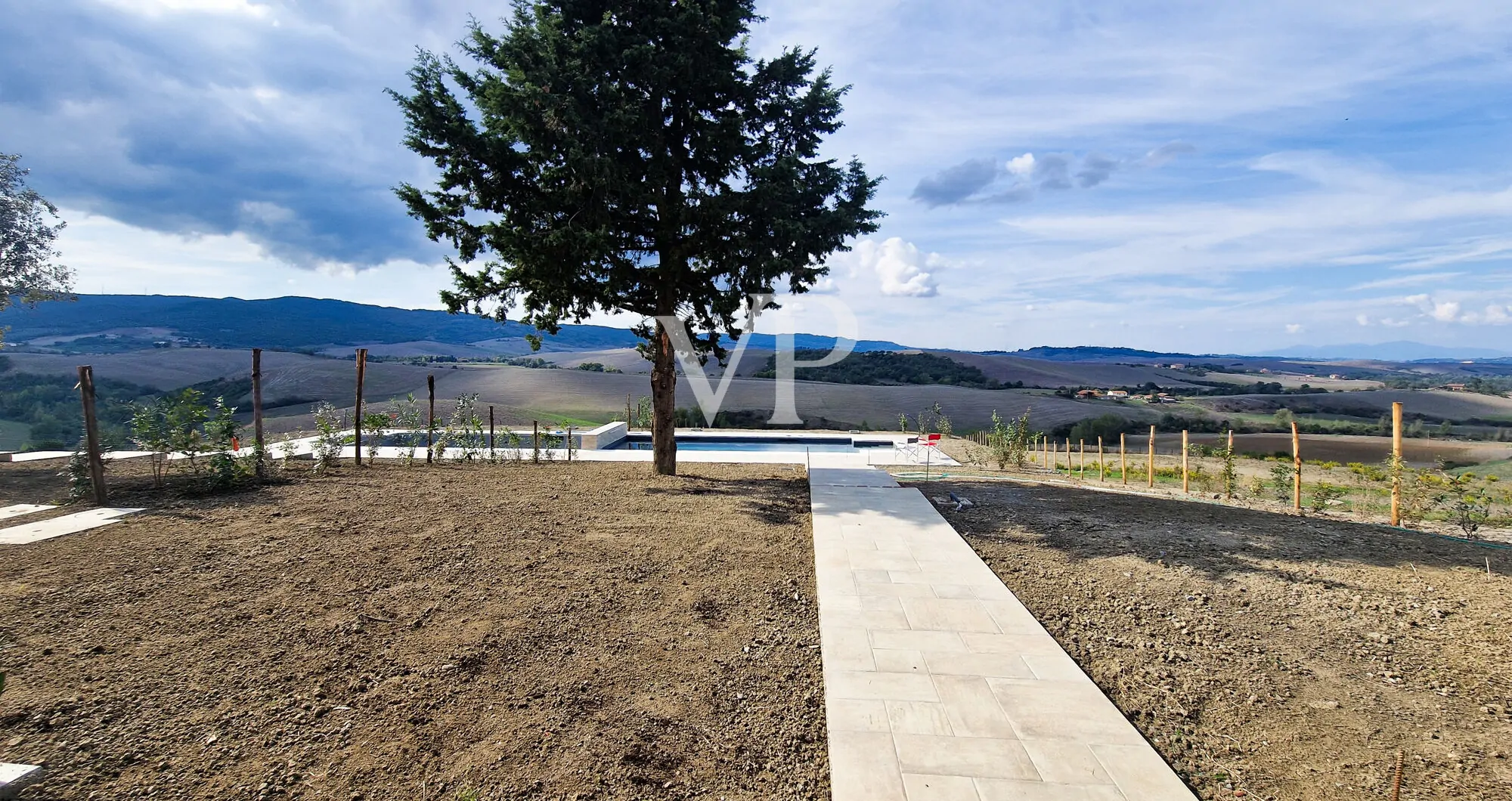 Masía panorámica en Lajatico