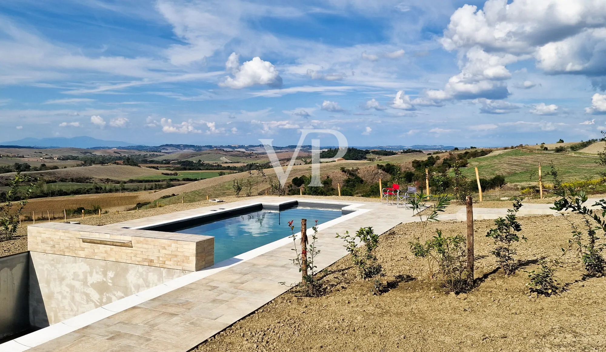 Masía panorámica en Lajatico