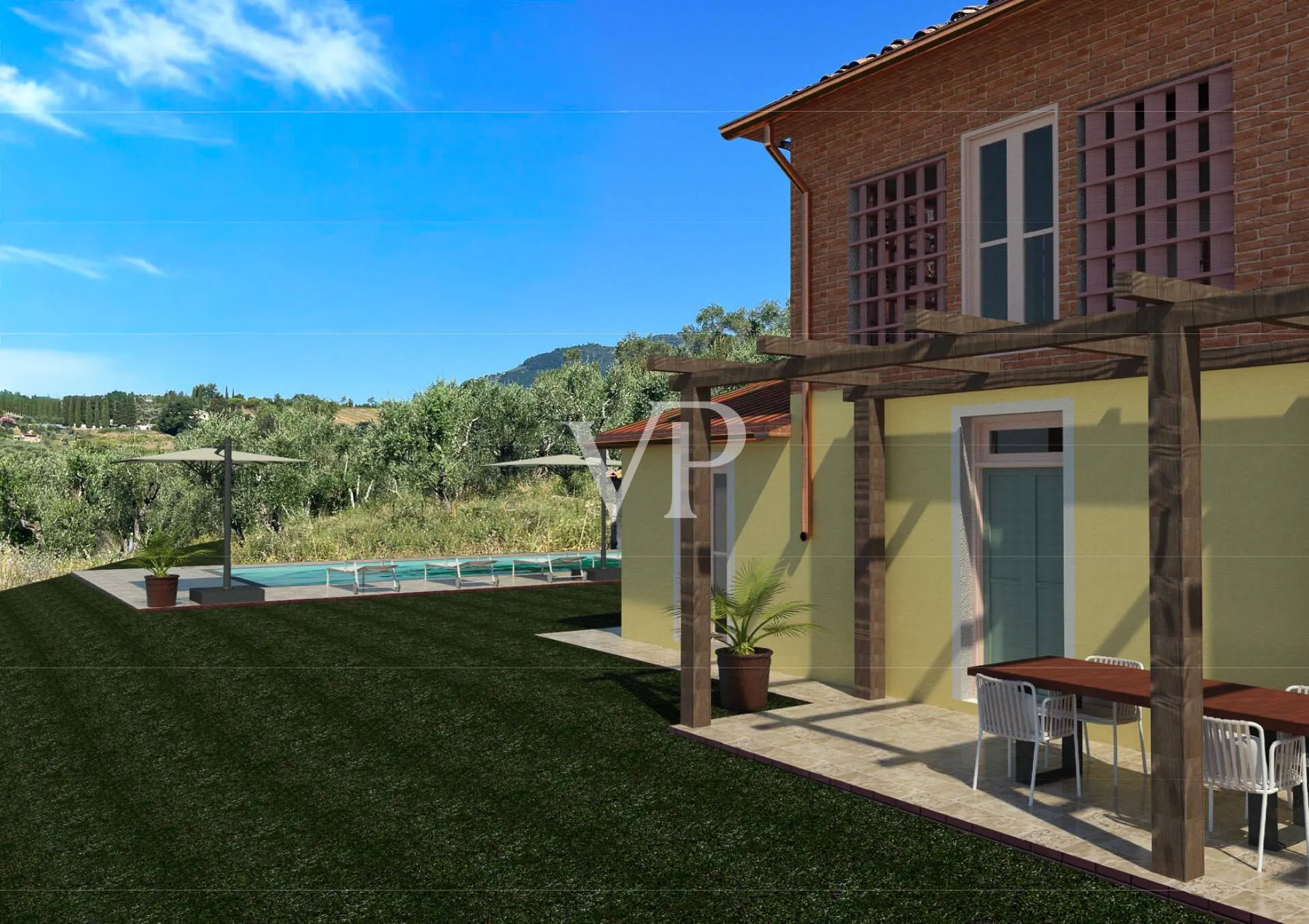 Magnifico casale ristrutturato a nuovo, con piscina e 2,5 ettari di terreno