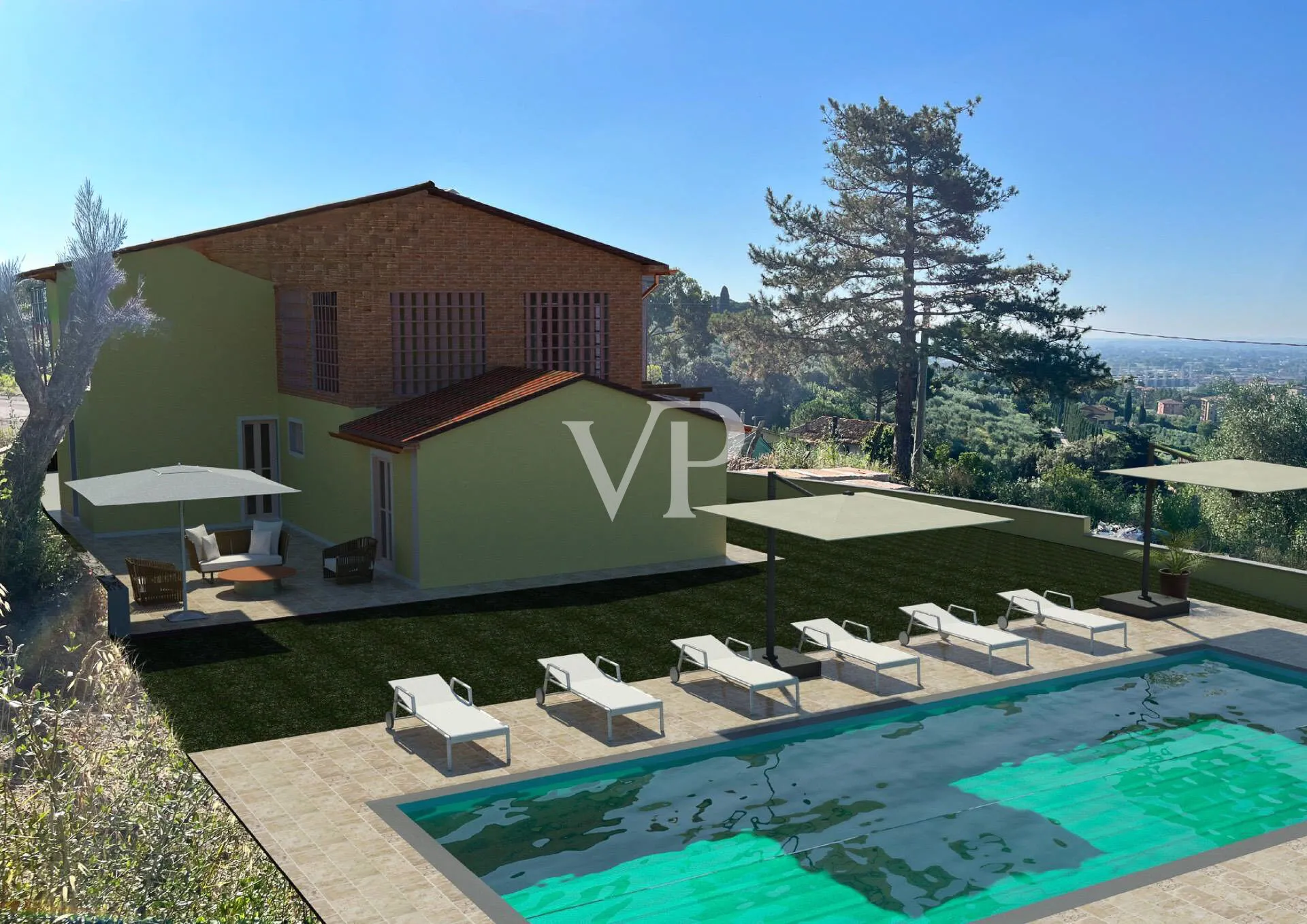 Magnifico casale ristrutturato a nuovo, con piscina e 2,5 ettari di terreno