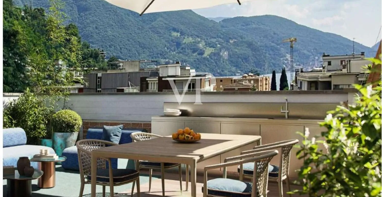 Exclusivo ático con terraza en Lugano