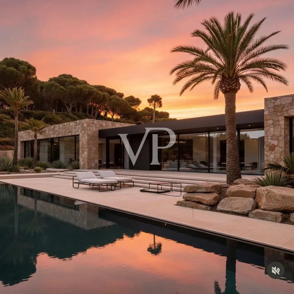 Repräsentative Villa im Bau mit atemberaubendem Blick auf den Golf von Cannigione