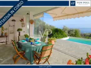 Elegant villa with pool, garden, olive grove and garage