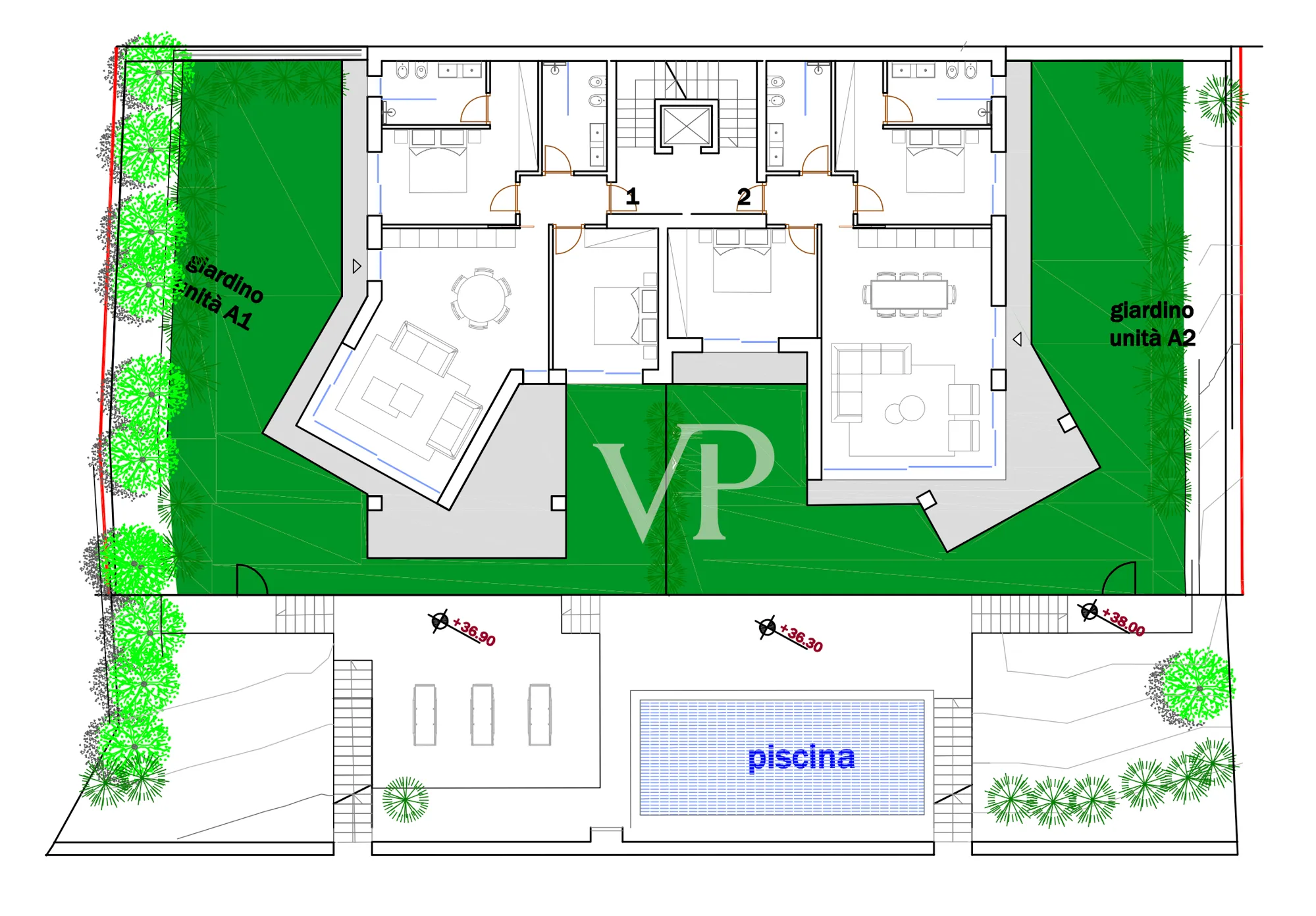 Edificio A - pianta piano terra