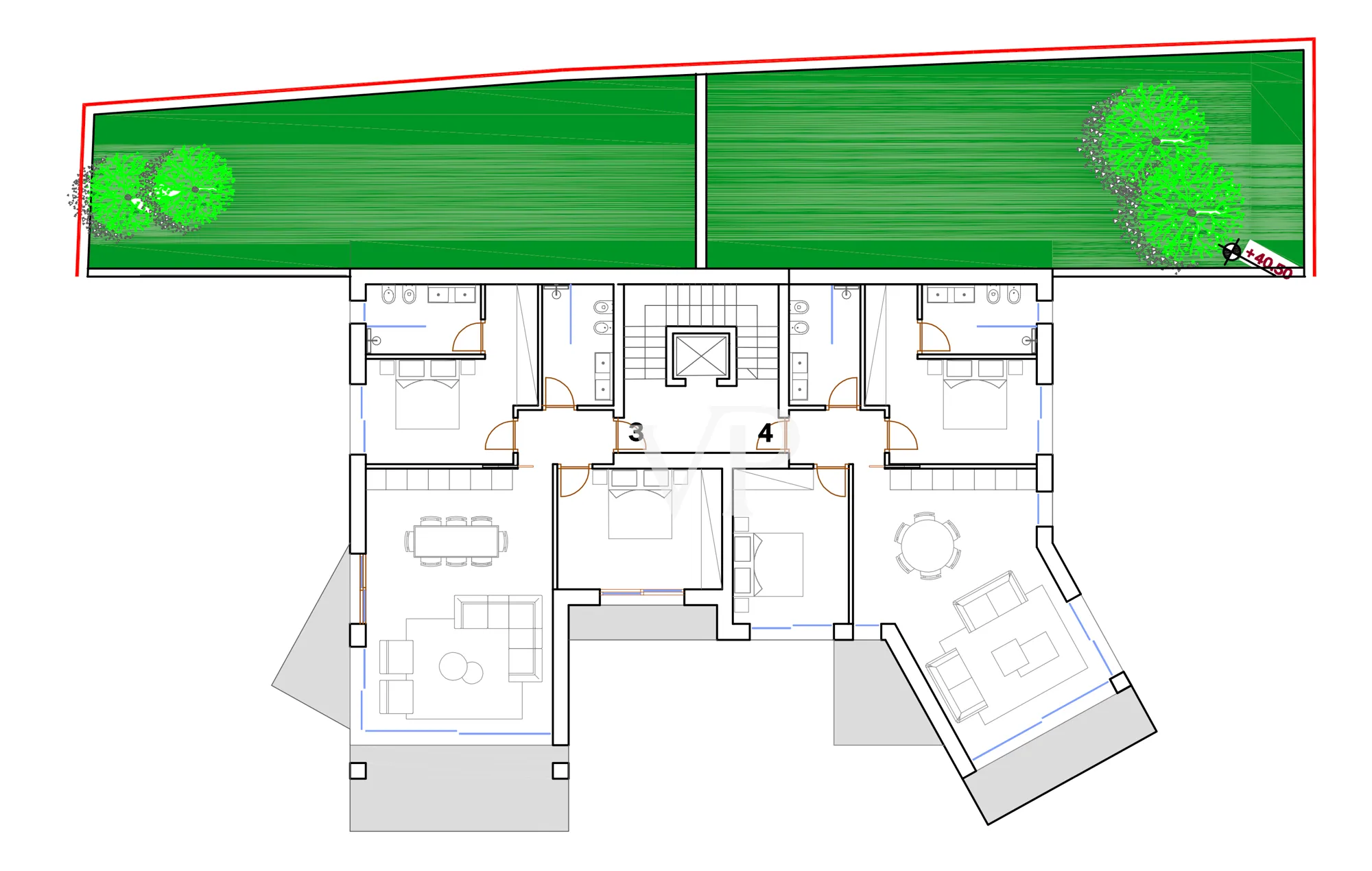 Edificio A - pianta piano primo