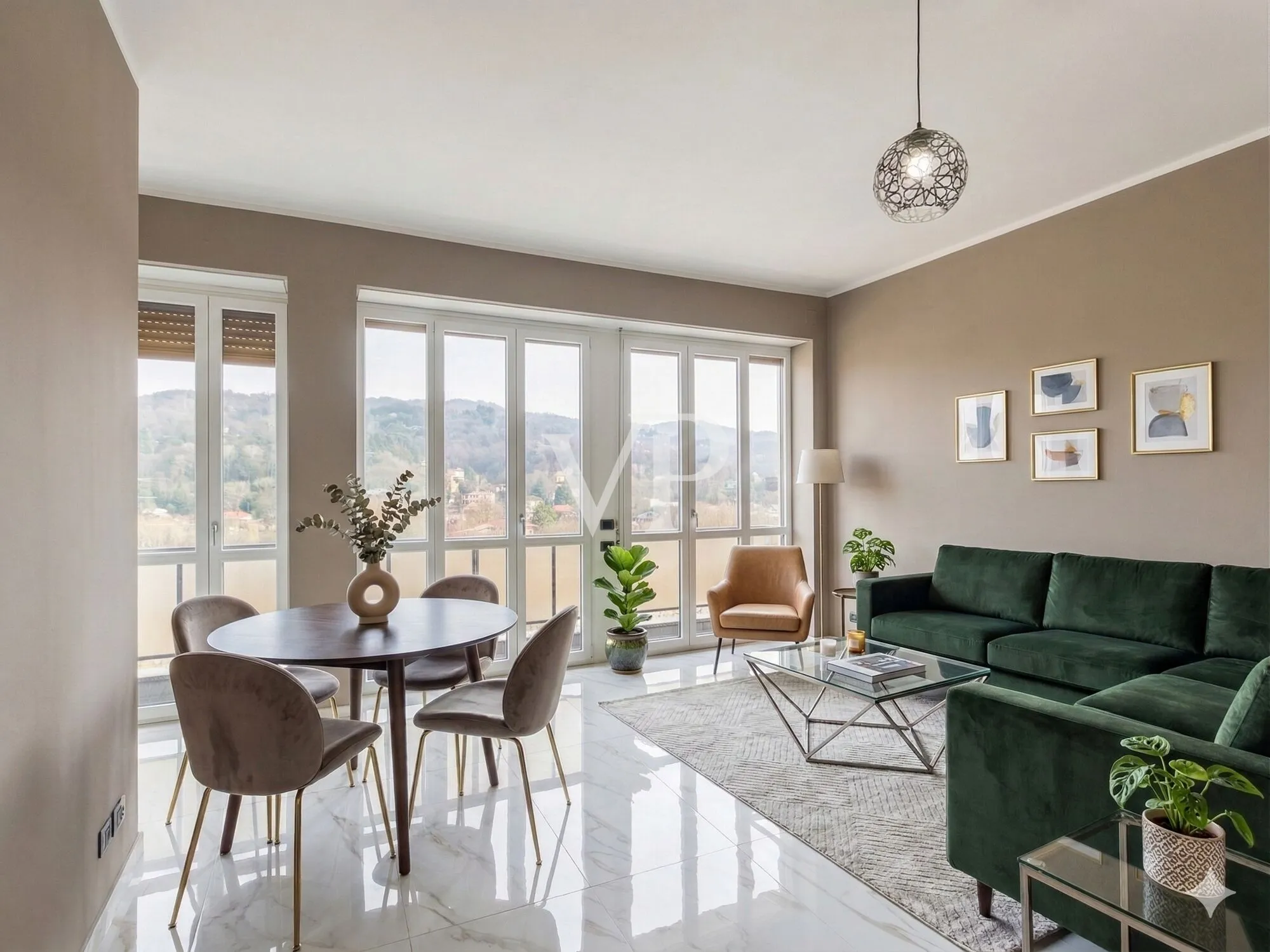 Elegante, fein renovierte Wohnung im Hochparterre