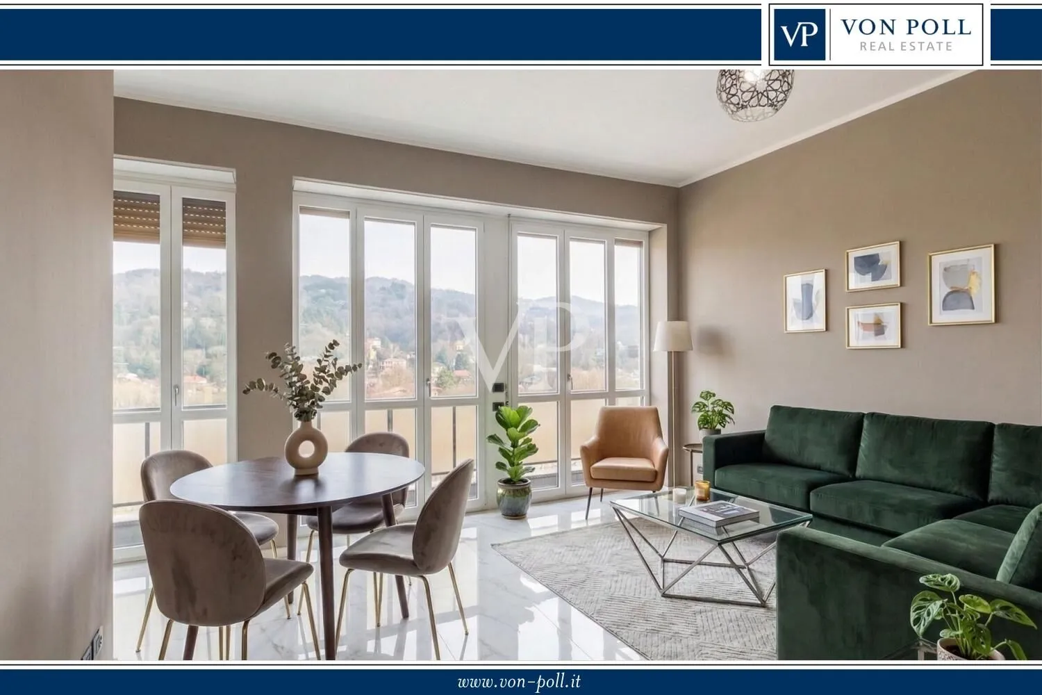 Elegante, fein renovierte Wohnung im Hochparterre