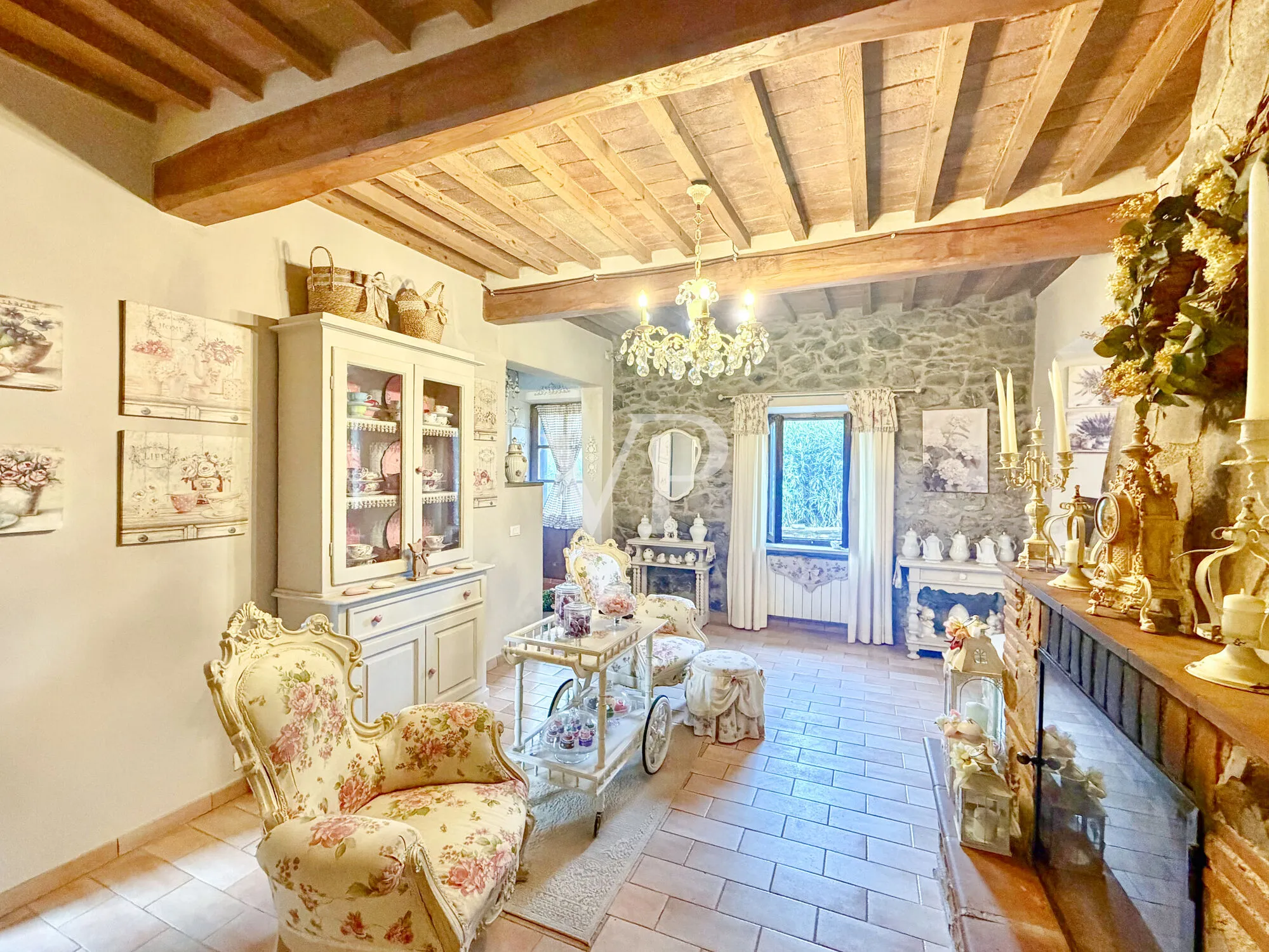 Renovated farmhouse with panoramic views of Massa Marittima and private garden in Tuscan Maremma