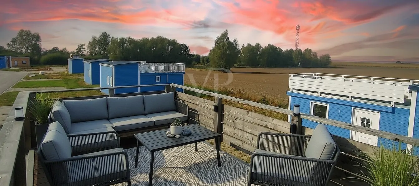 Dachterrasse digital möbliert