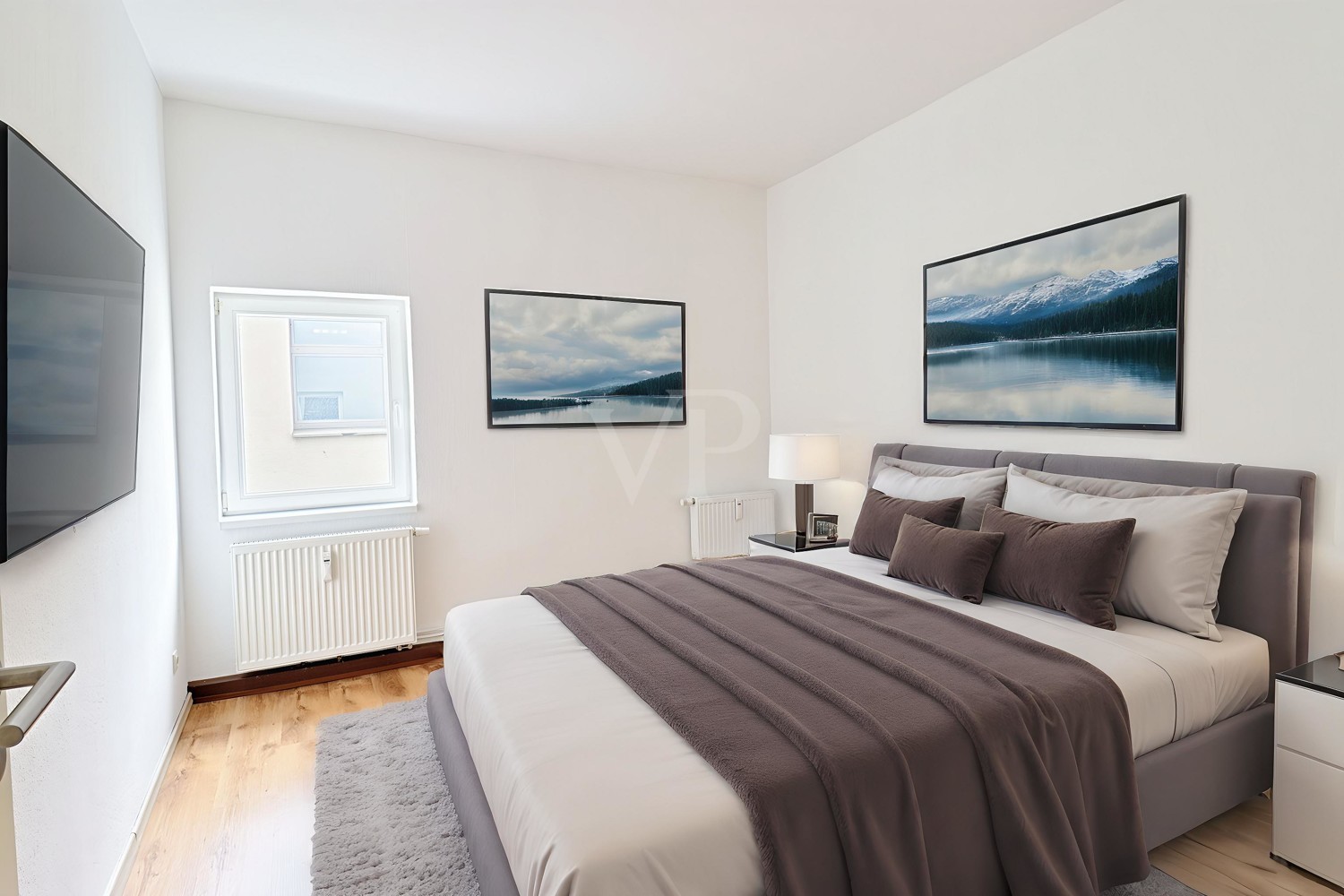 Schlafzimmer digital möbliert