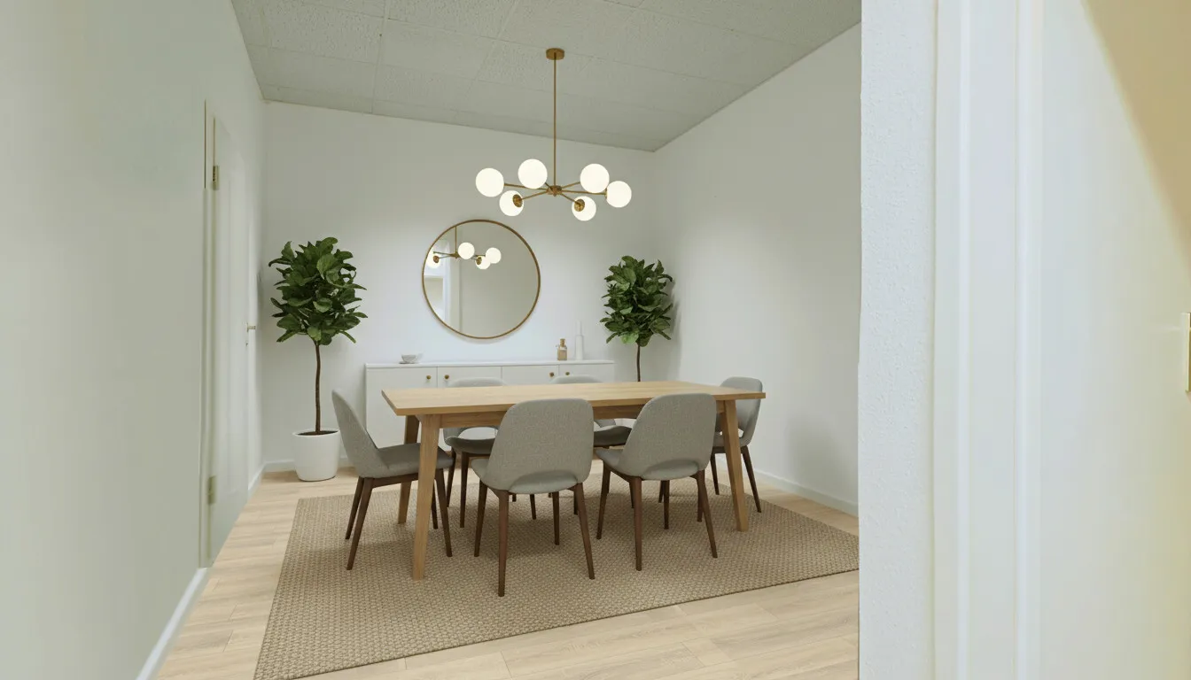 Aufenthaltsraum digital möbliert