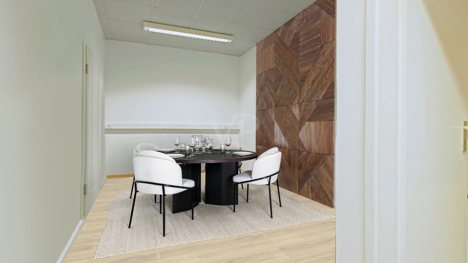 Aufenthaltsraum digital möbliert