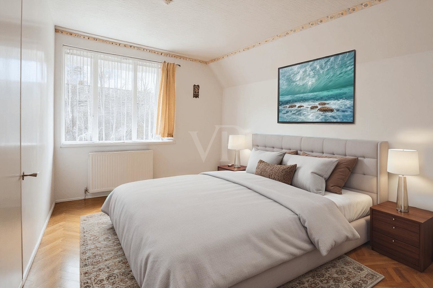 Schlafzimmer digital saniert