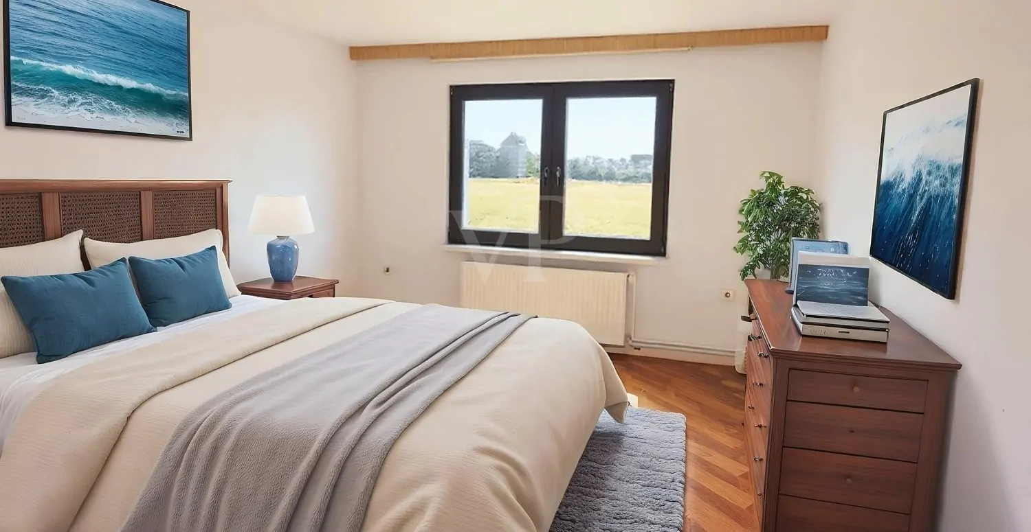 Schlafzimmer digital möbliert