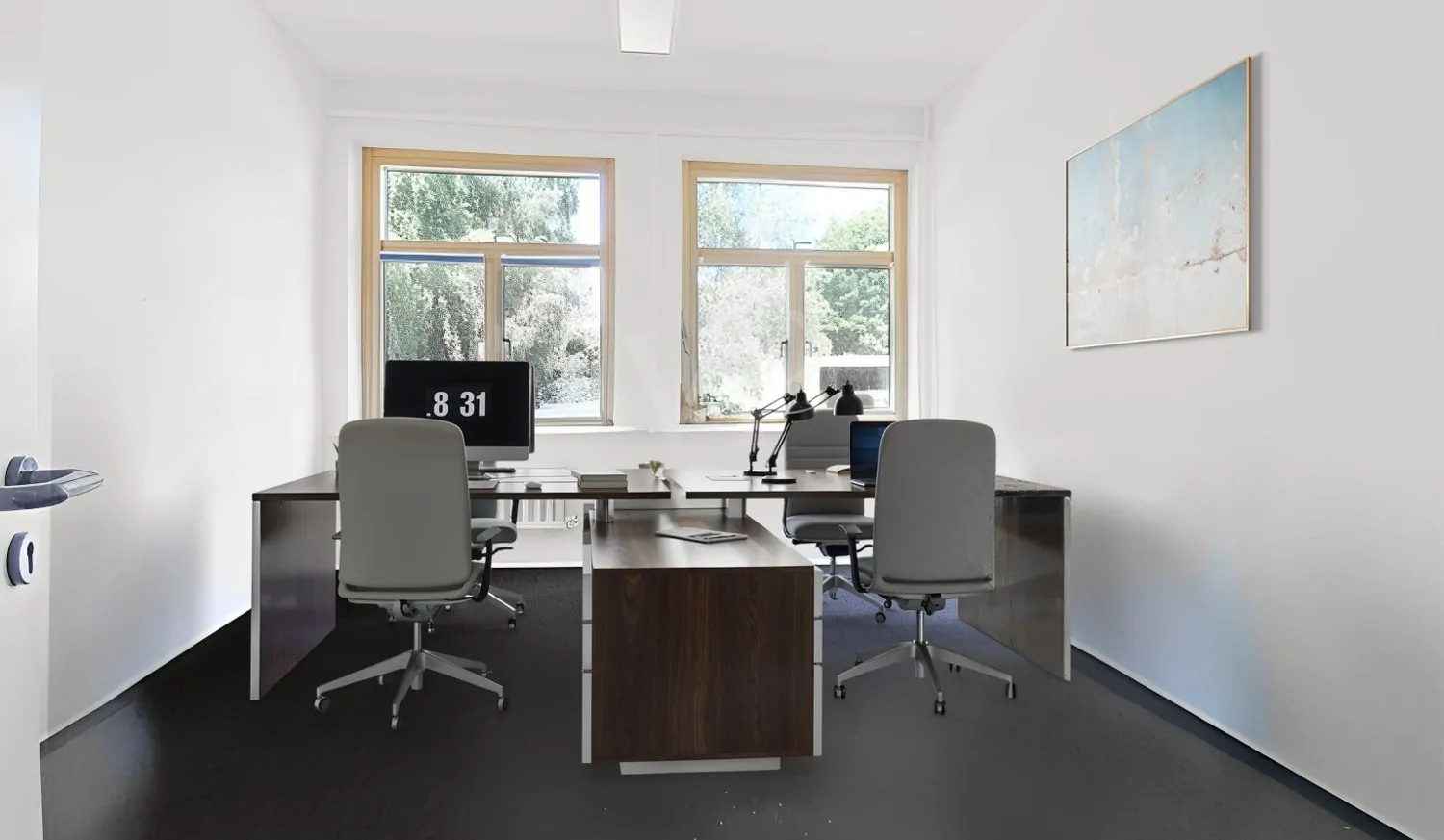 Büro 2 digital möbliert