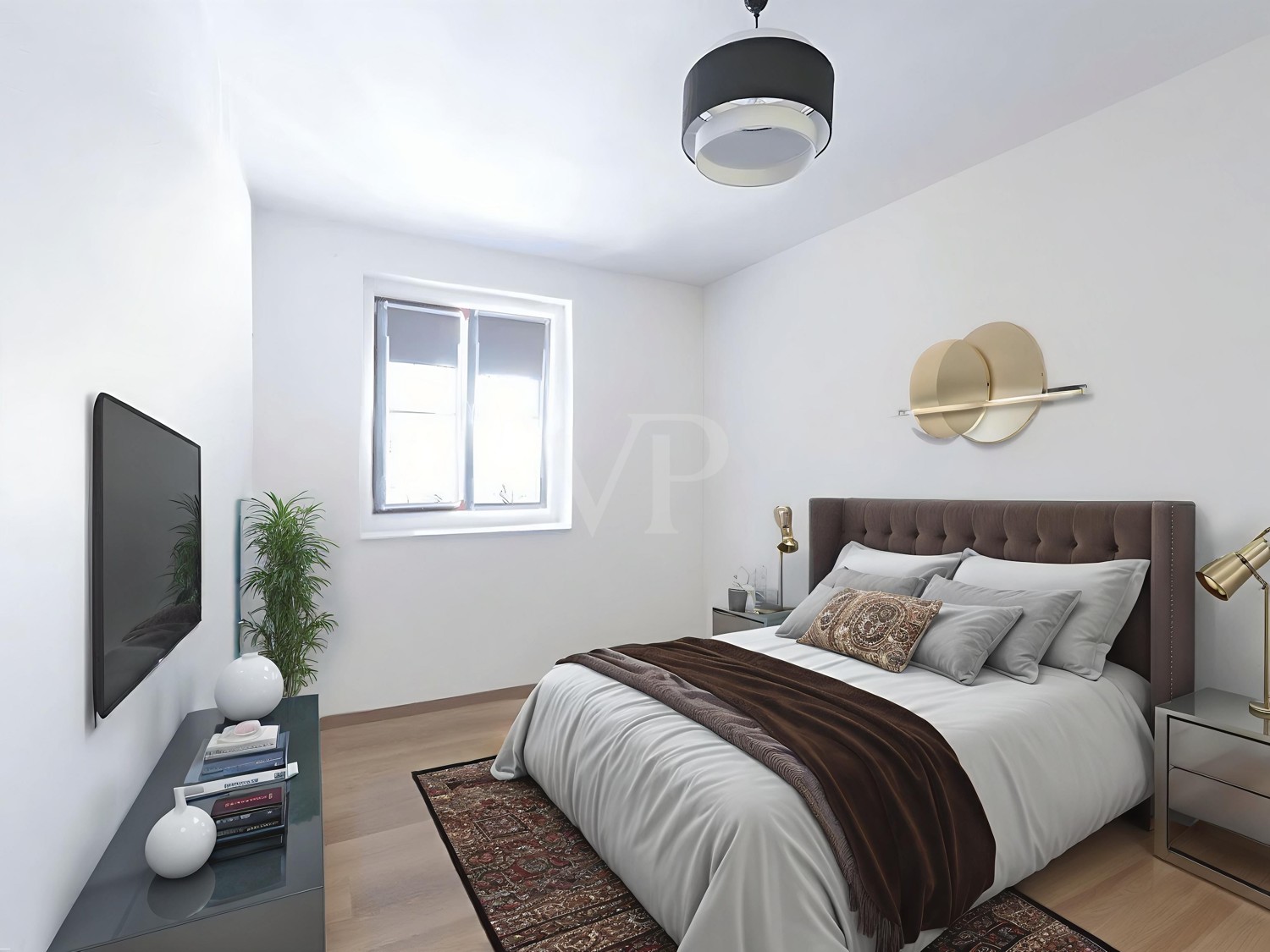 Schlafzimmer digital möbliert