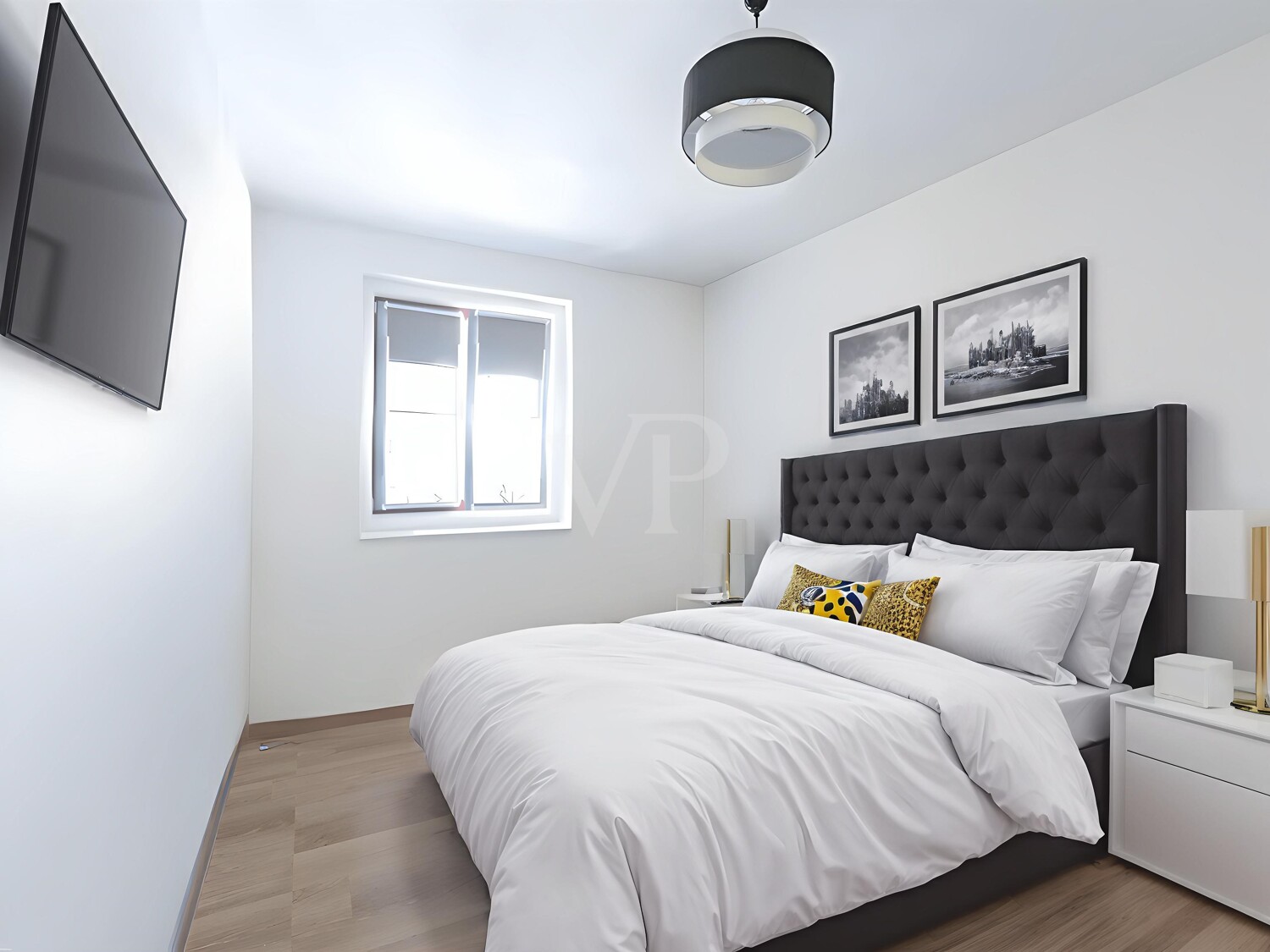 Schlafzimmer digital möbliert