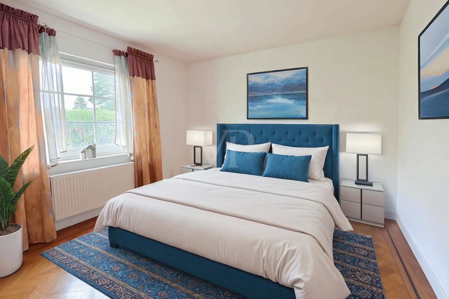 Schlafzimmer digital saniert