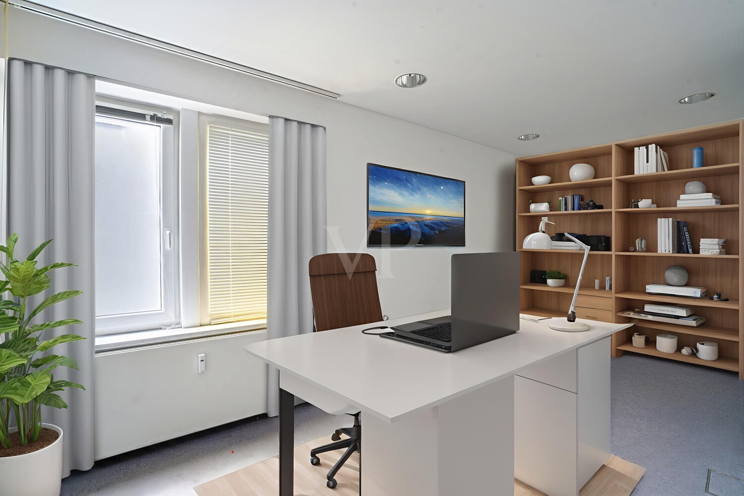 Büro 3 digital möbliert
