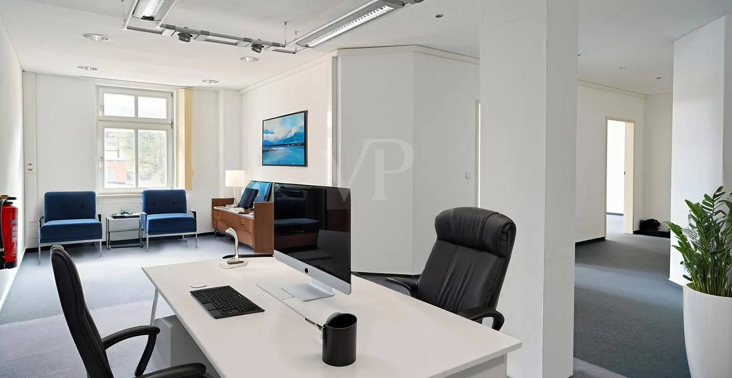 Büro 1 digital möbliert