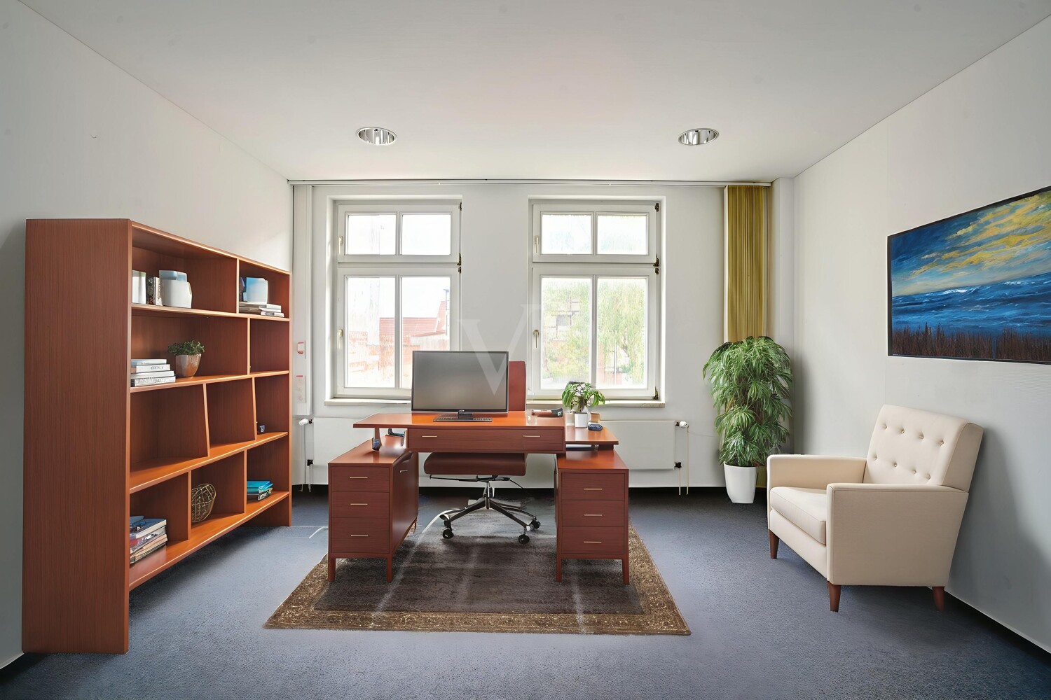 Büro 2 digital möbliert