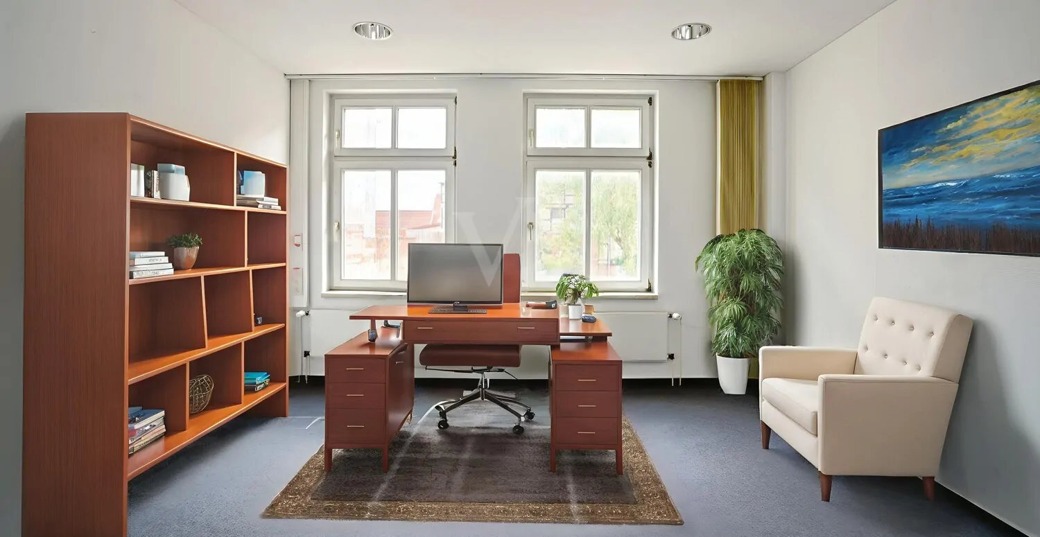 Büro 2 digital möbliert