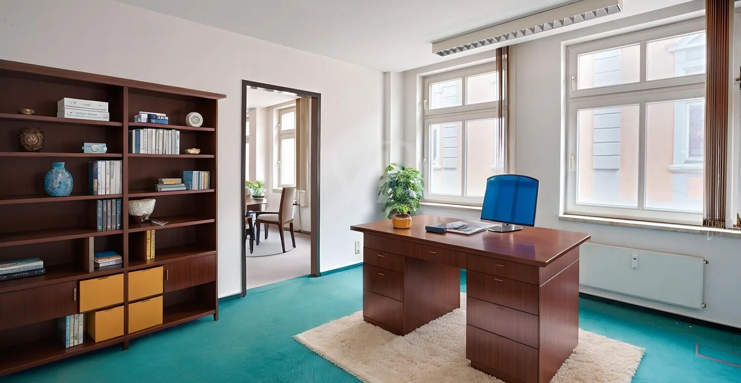 Büro 2 digital möbliert