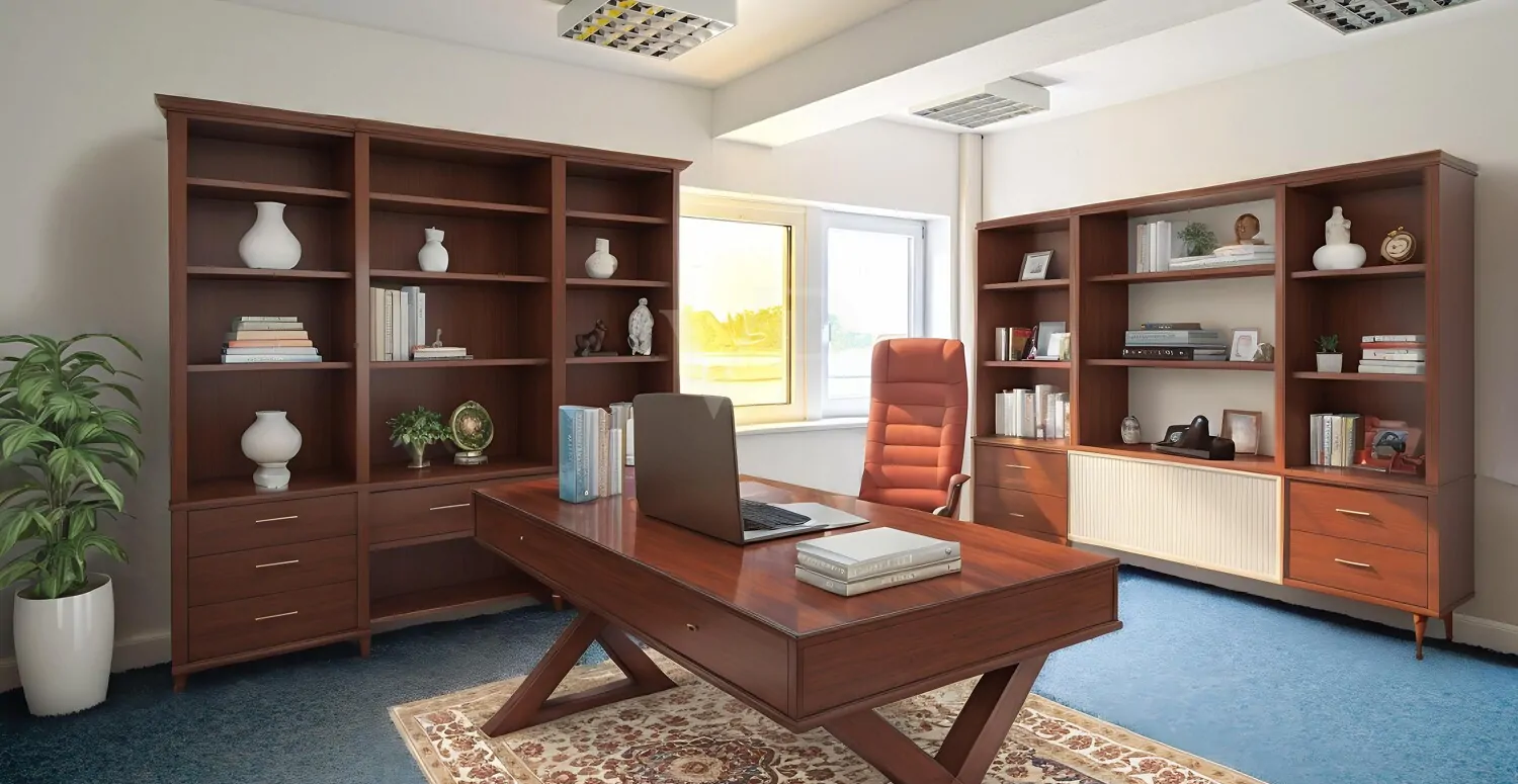 Büro 4 digital möbliert