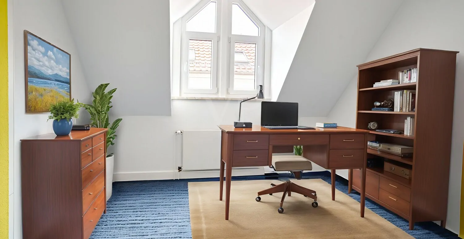 Büro 2 digital möbliert