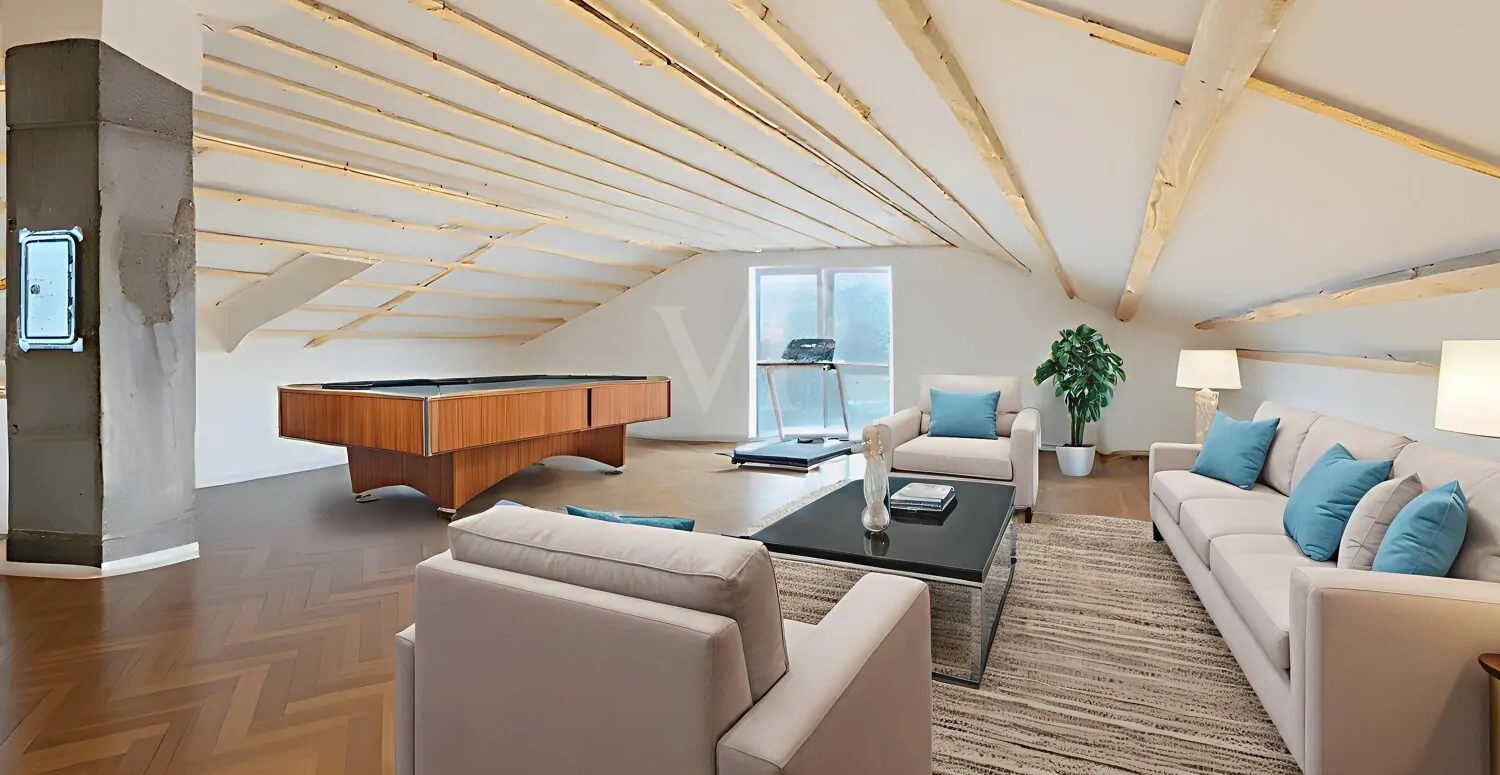 Dachboden digital möbliert