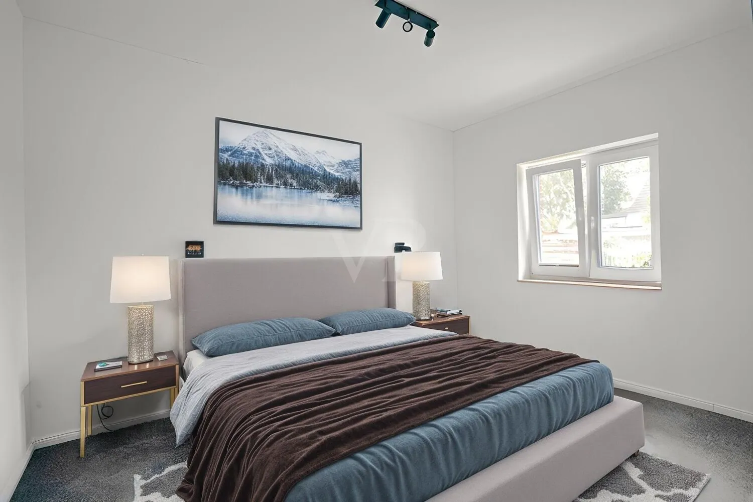 Schlafzimmer digital möbliert