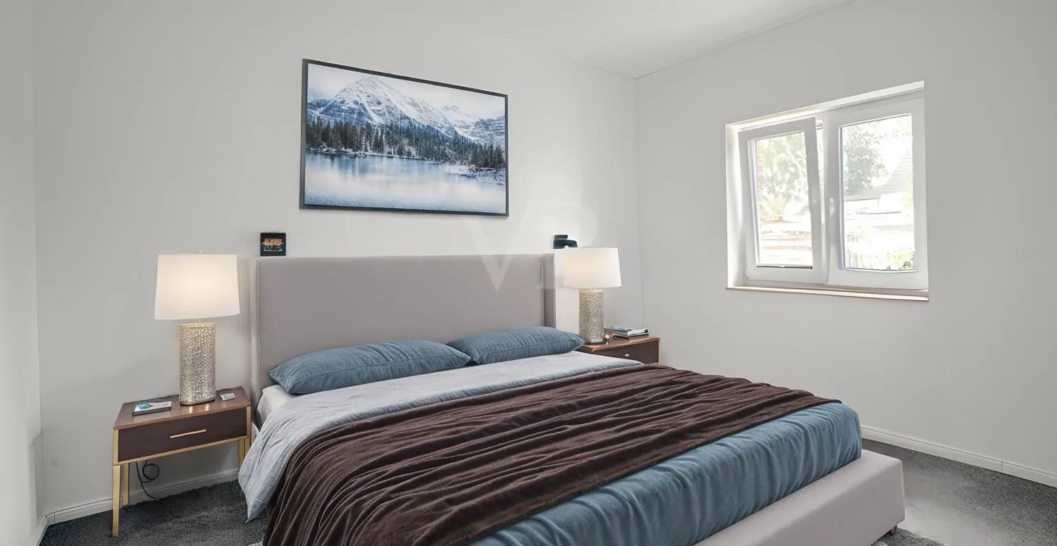 Schlafzimmer digital möbliert