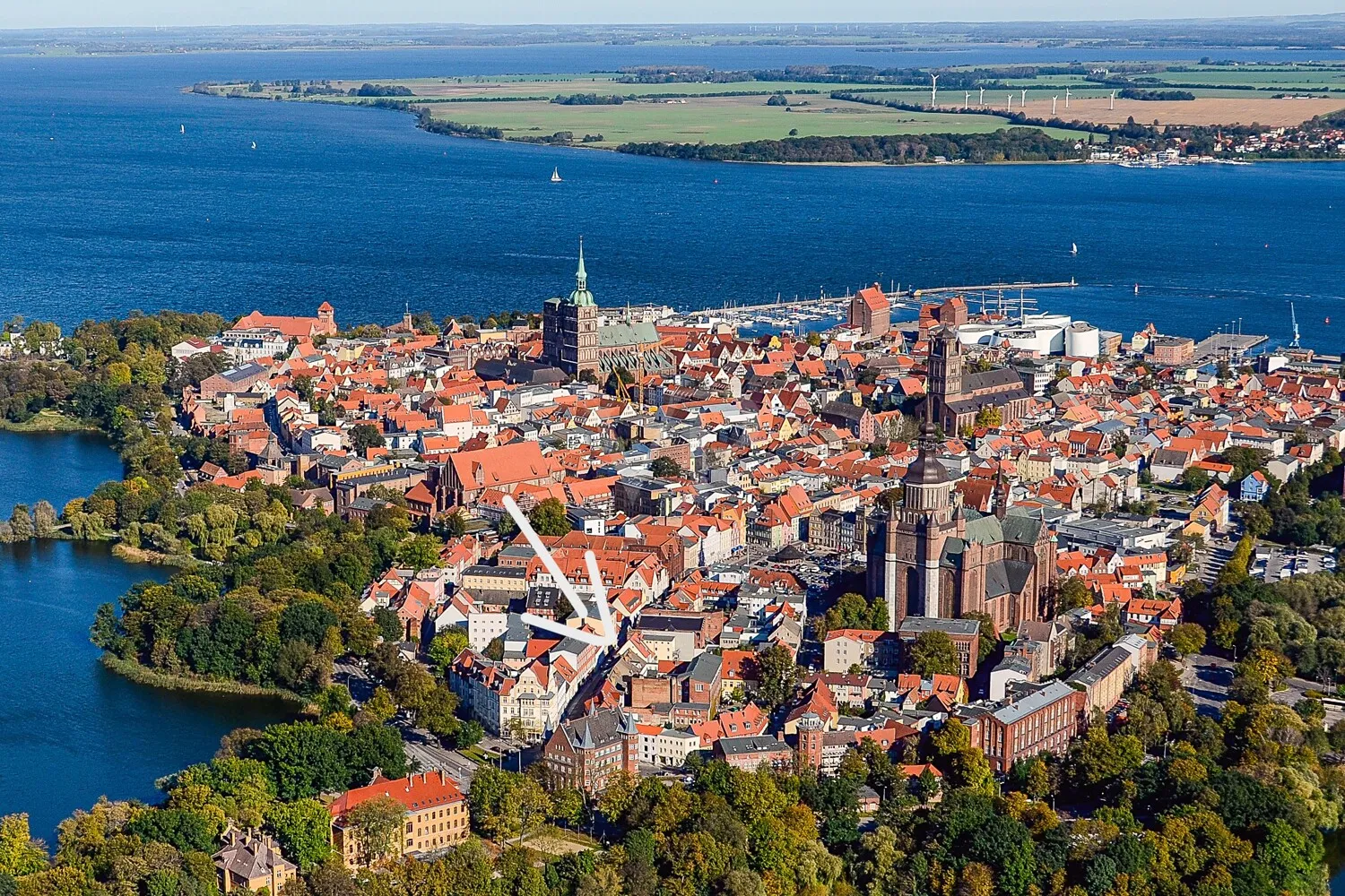 Historisches Hotel in zentraler Lage mit Blick auf die Marienkirche