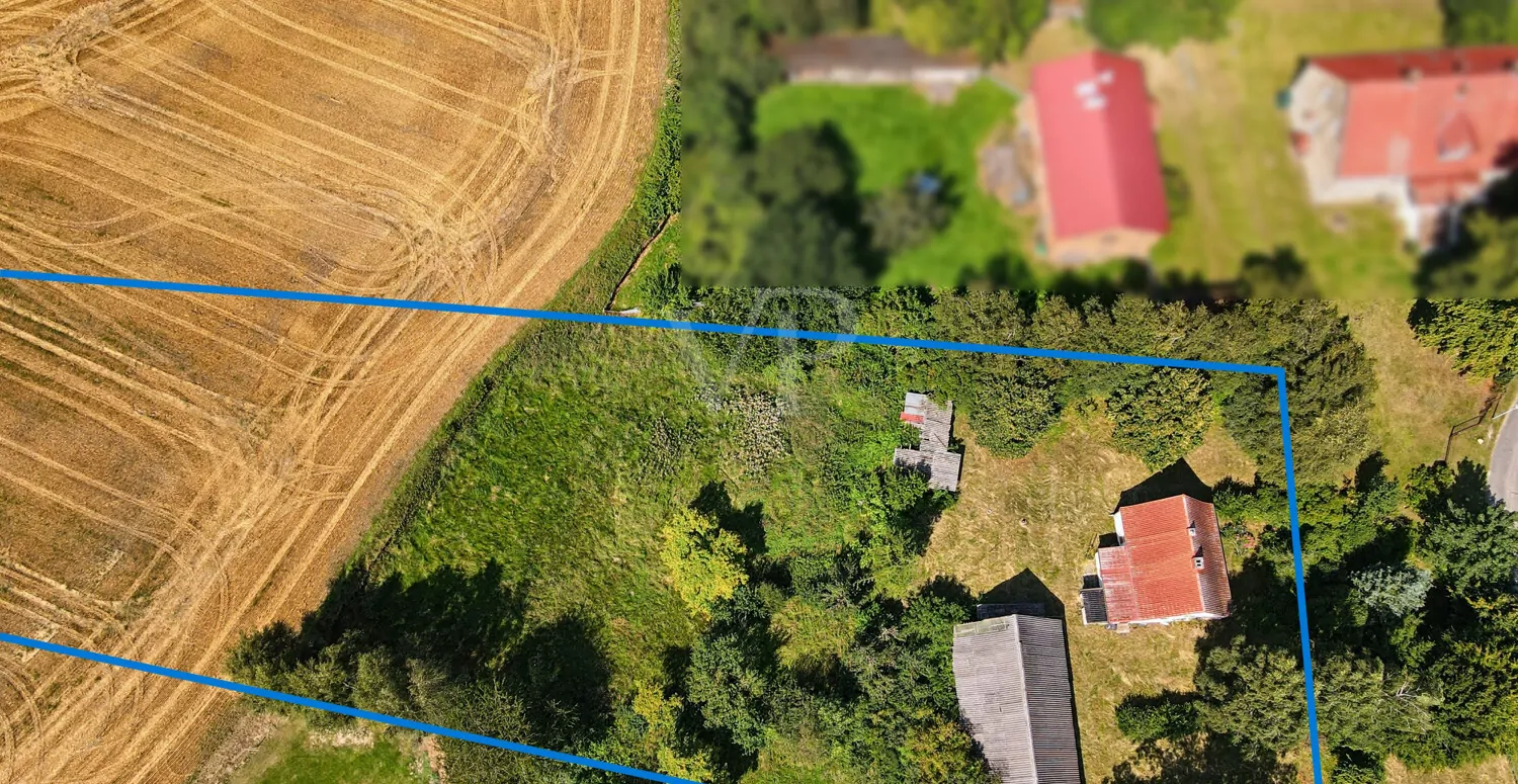 Grundstück komplett eingezeichnet