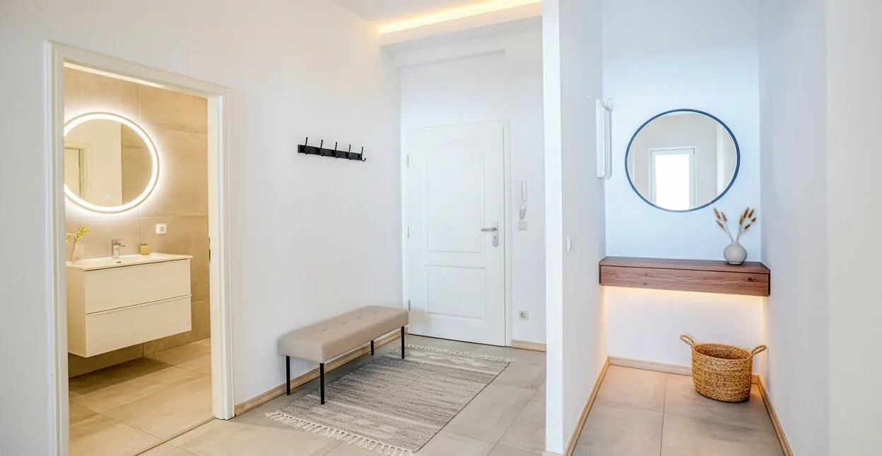 Flur digital möbliert