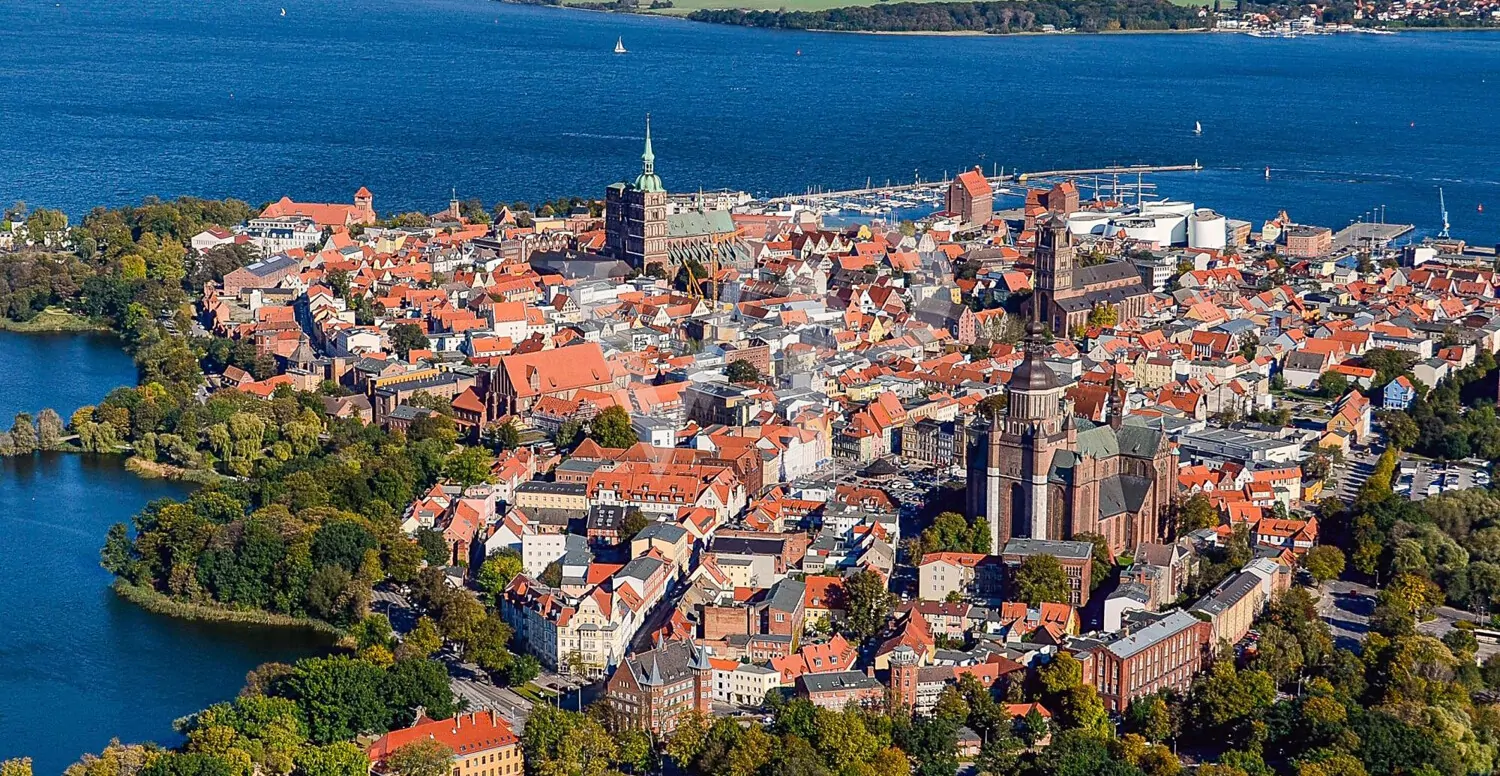 Luftbild Altstadt Stralsund
